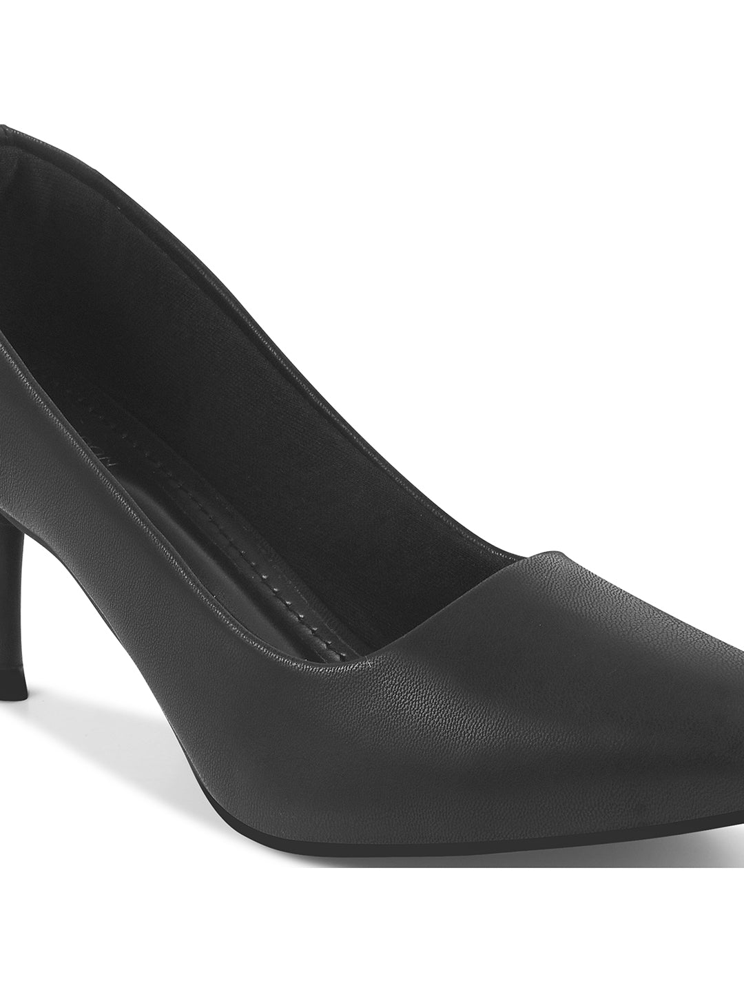 Women Pumps Black Peep Toe Heeled Sandals
