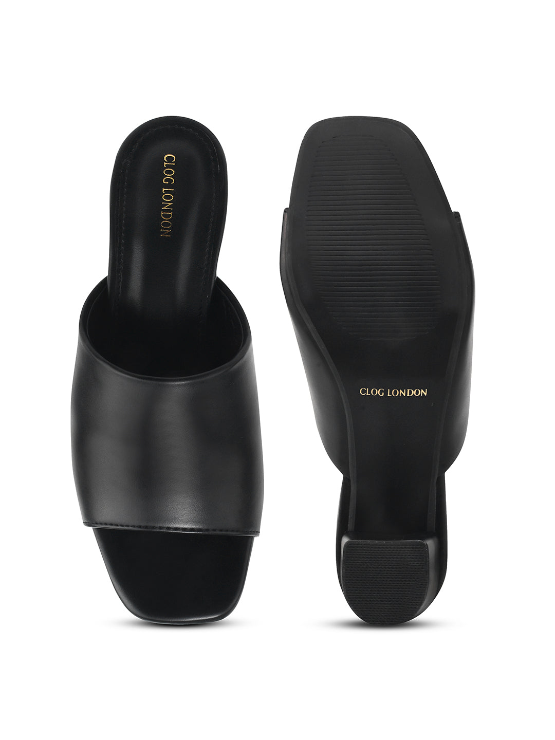 Women Beige & Black Heels Sandals