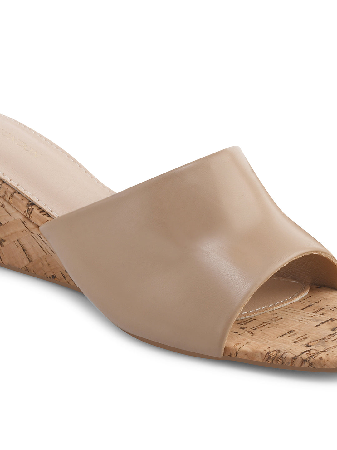 Women Beige Wedges Sandals
