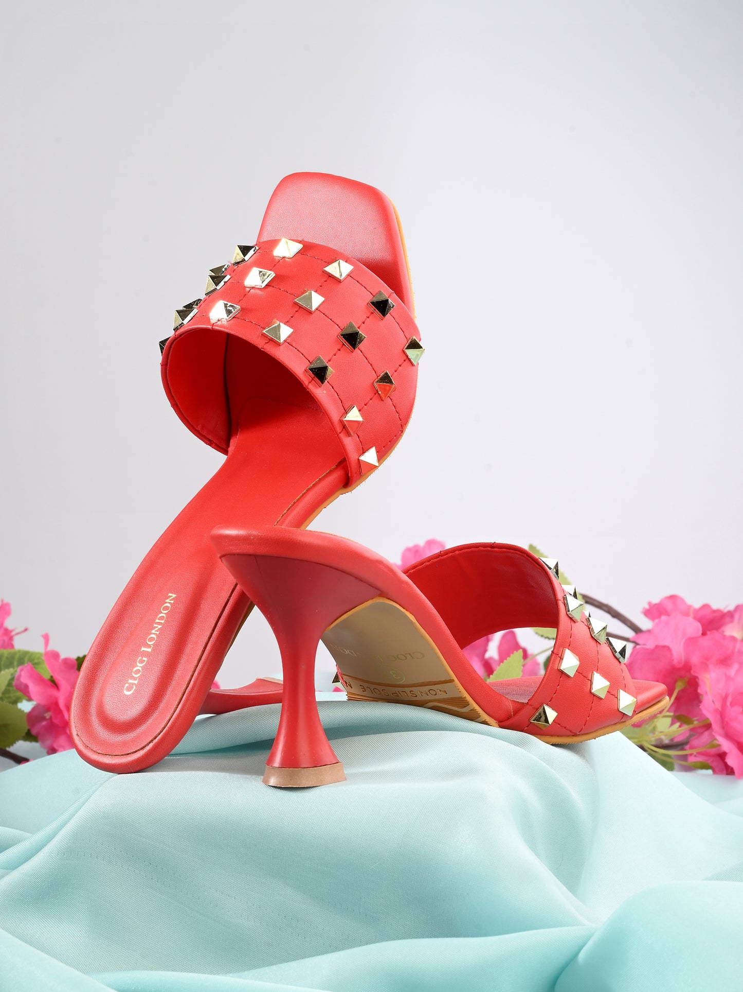 Women Black Comfortable Heel Sandals