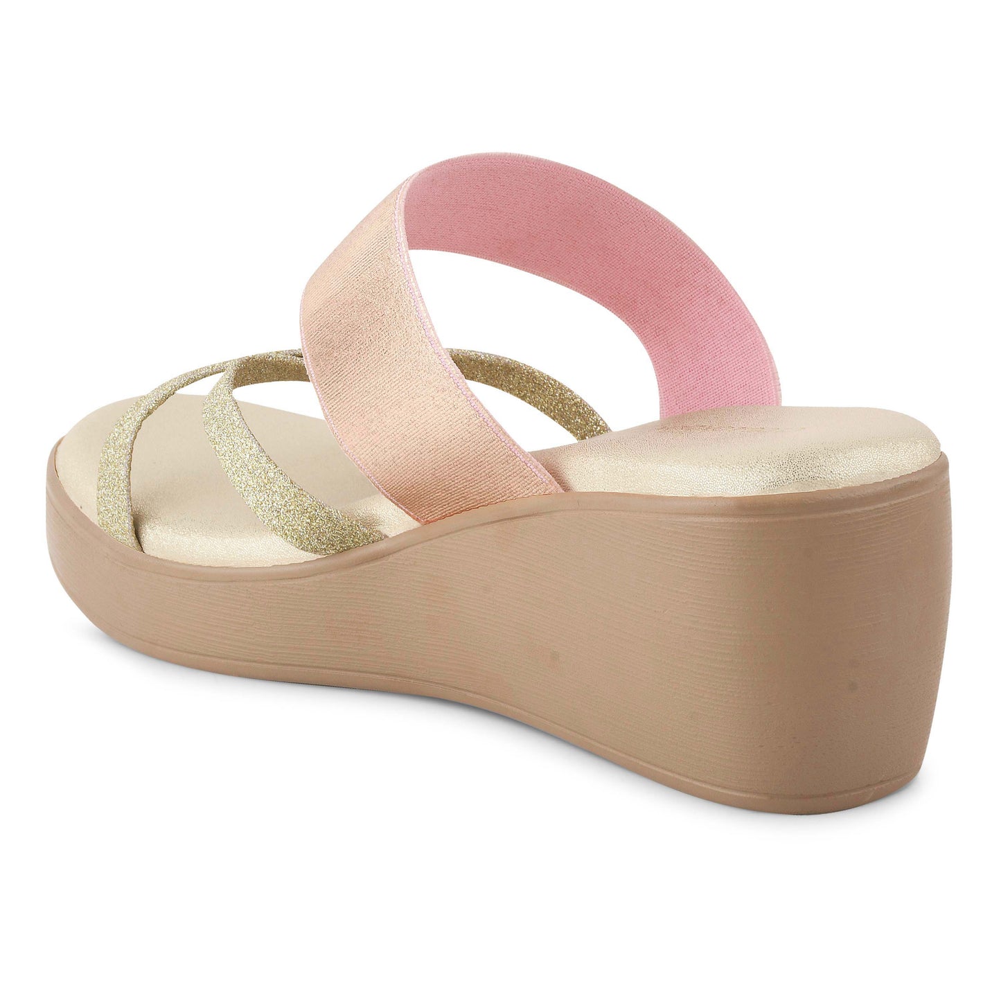 Women Rose-Gold Wedges Heeled