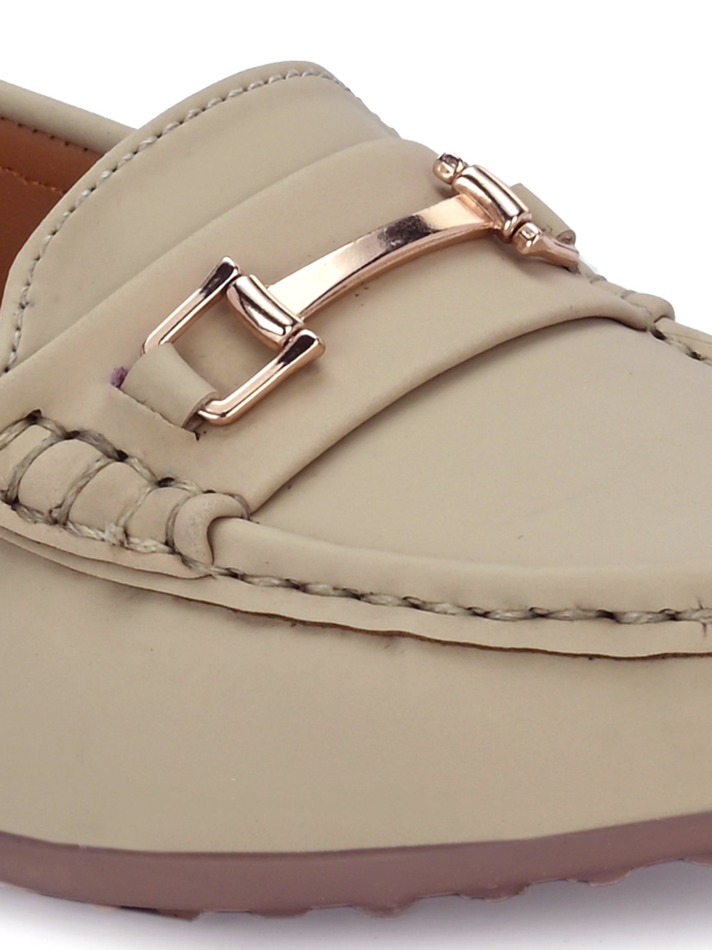 Women Off-White Ballerinas Causal Loafers