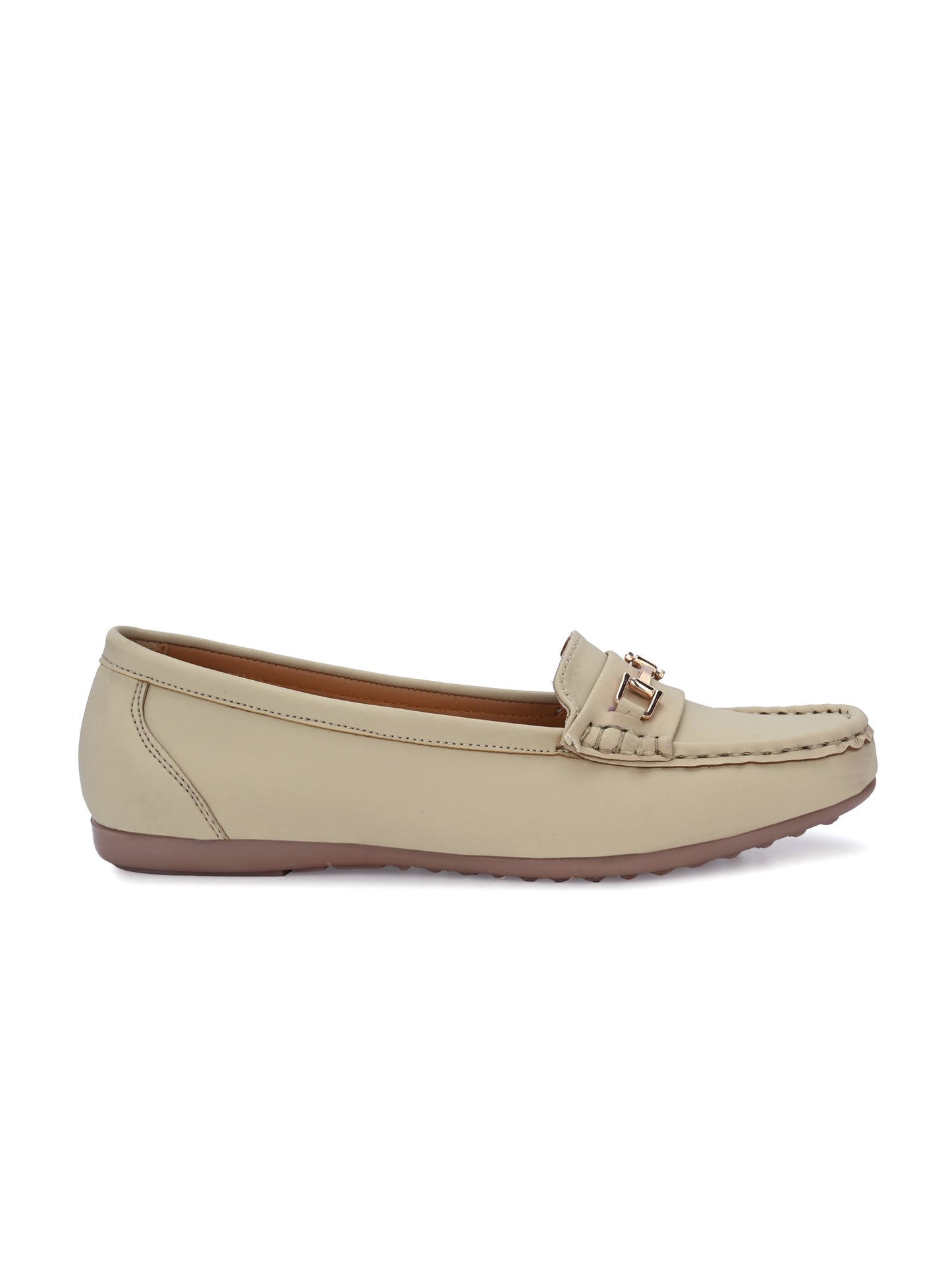 Women Off-White Ballerinas Causal Loafers