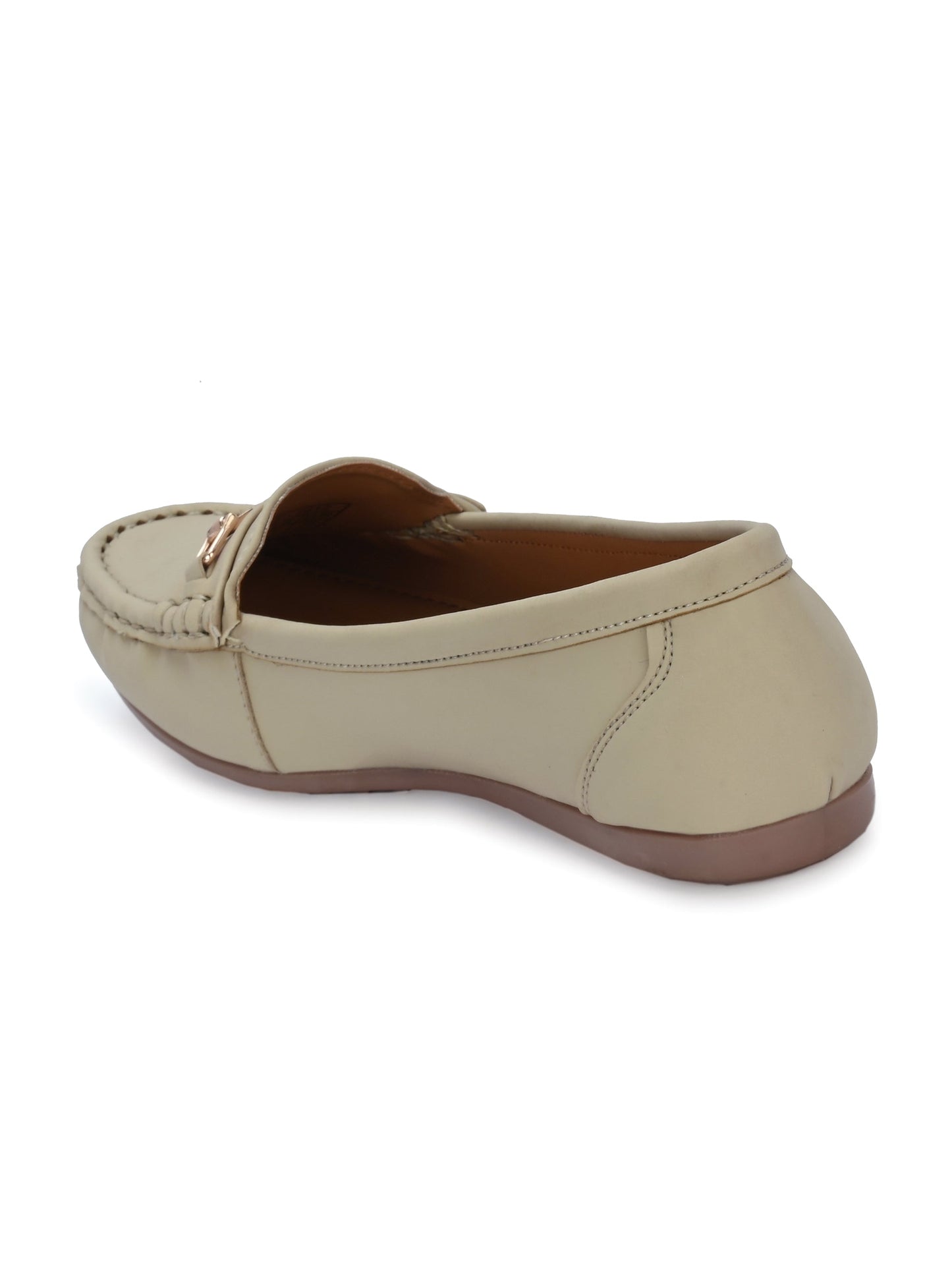 Women Off-White Ballerinas Causal Loafers