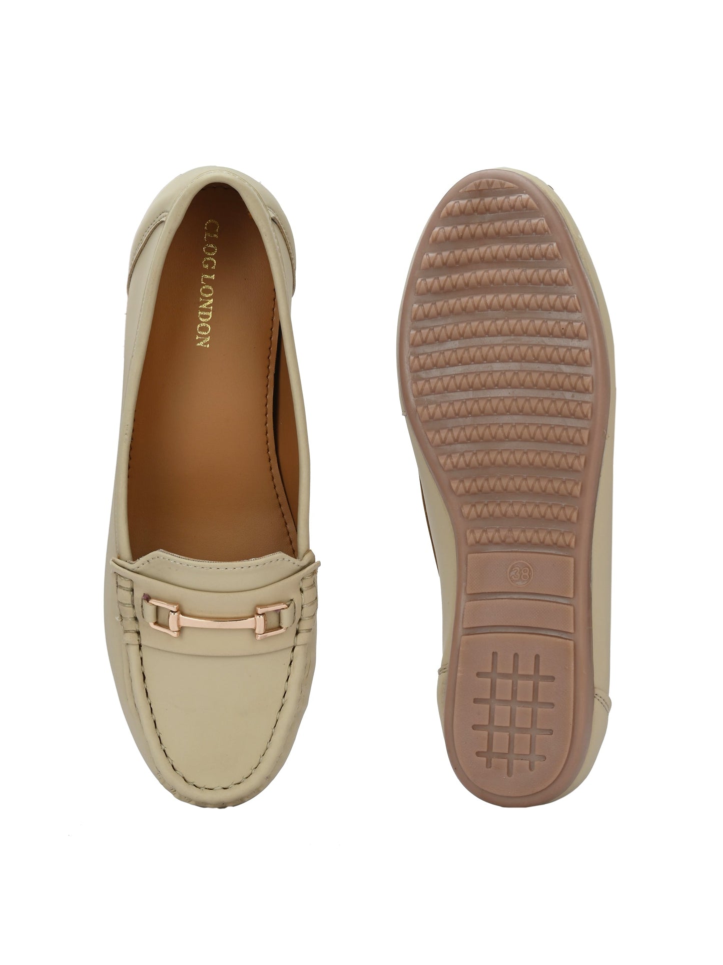 Women Off-White Ballerinas Causal Loafers