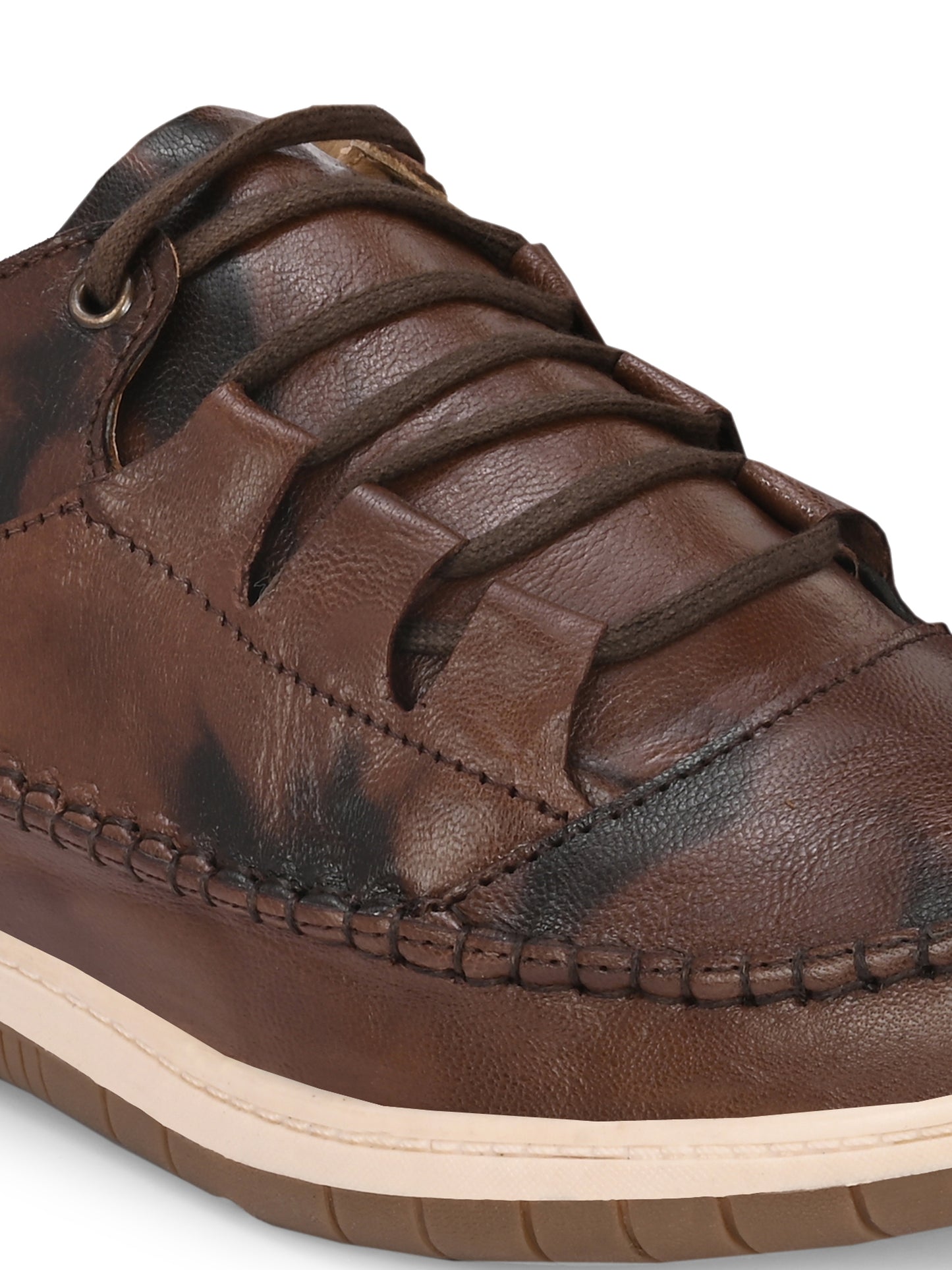 Men's Textured Leathers Sneakers Shoes