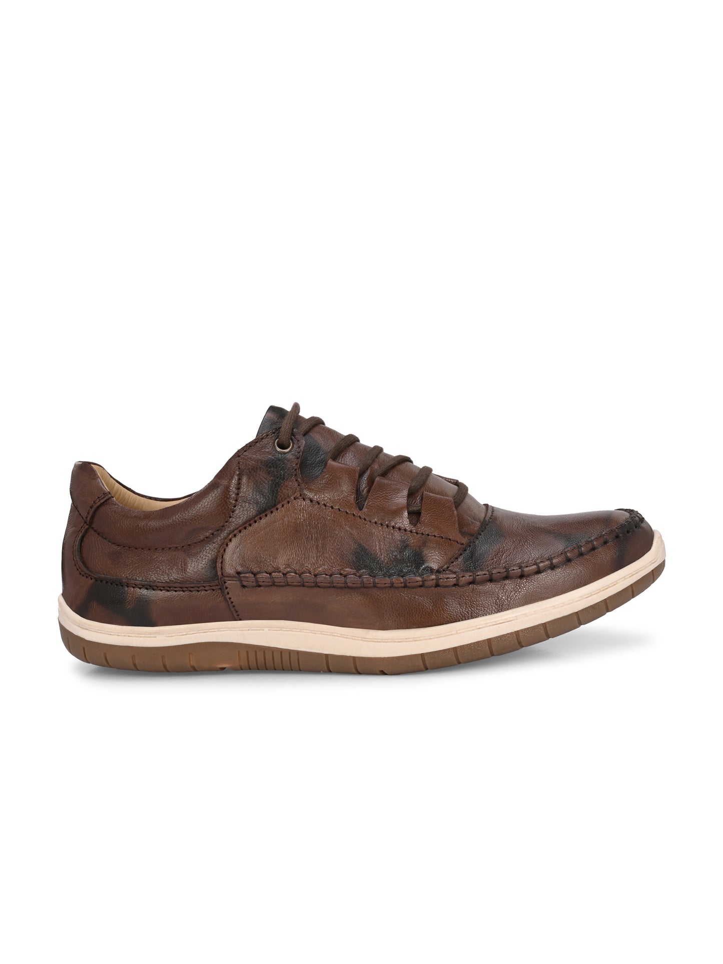 Men's Textured Leathers Sneakers Shoes