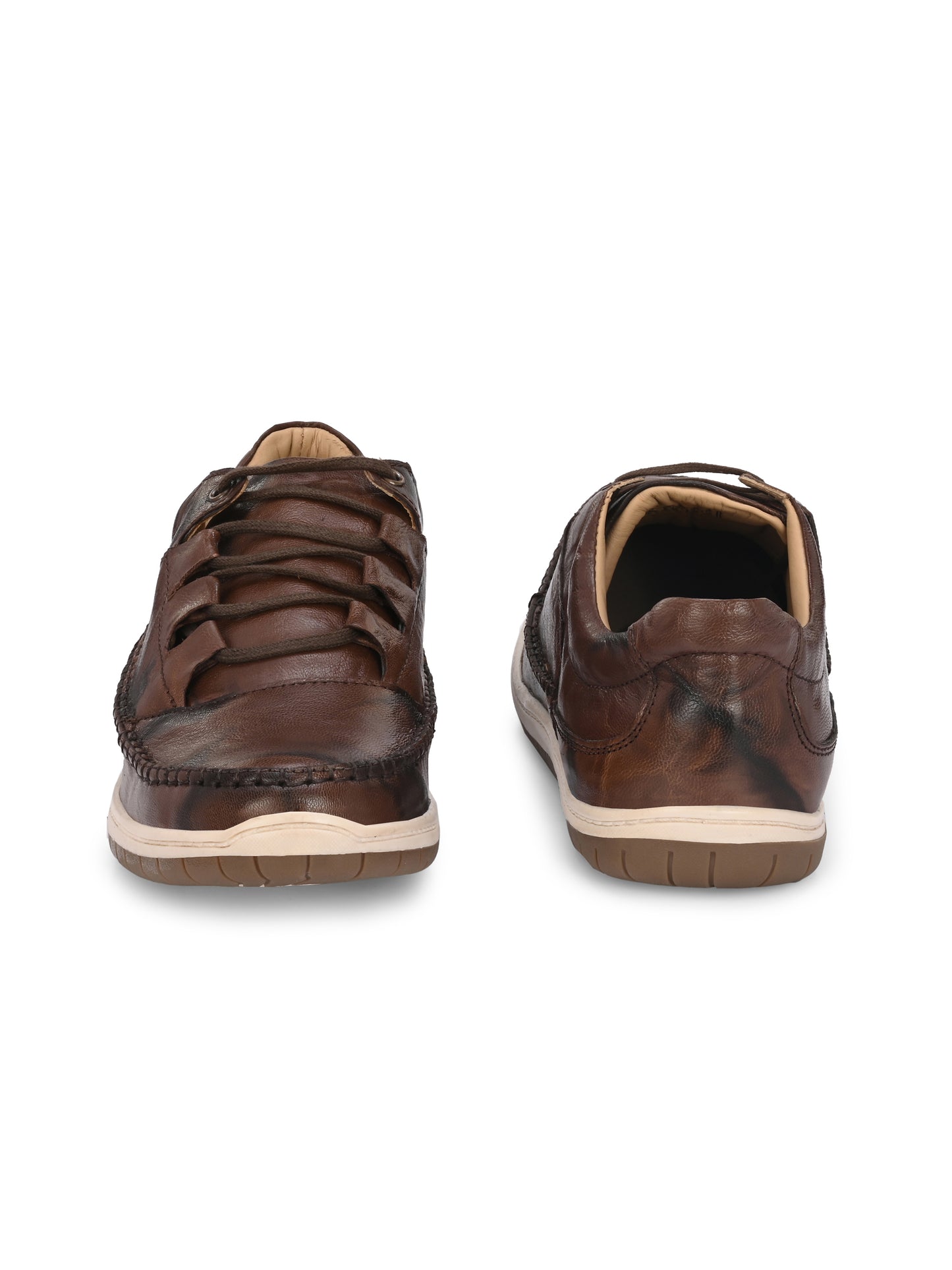 Men's Textured Leathers Sneakers Shoes