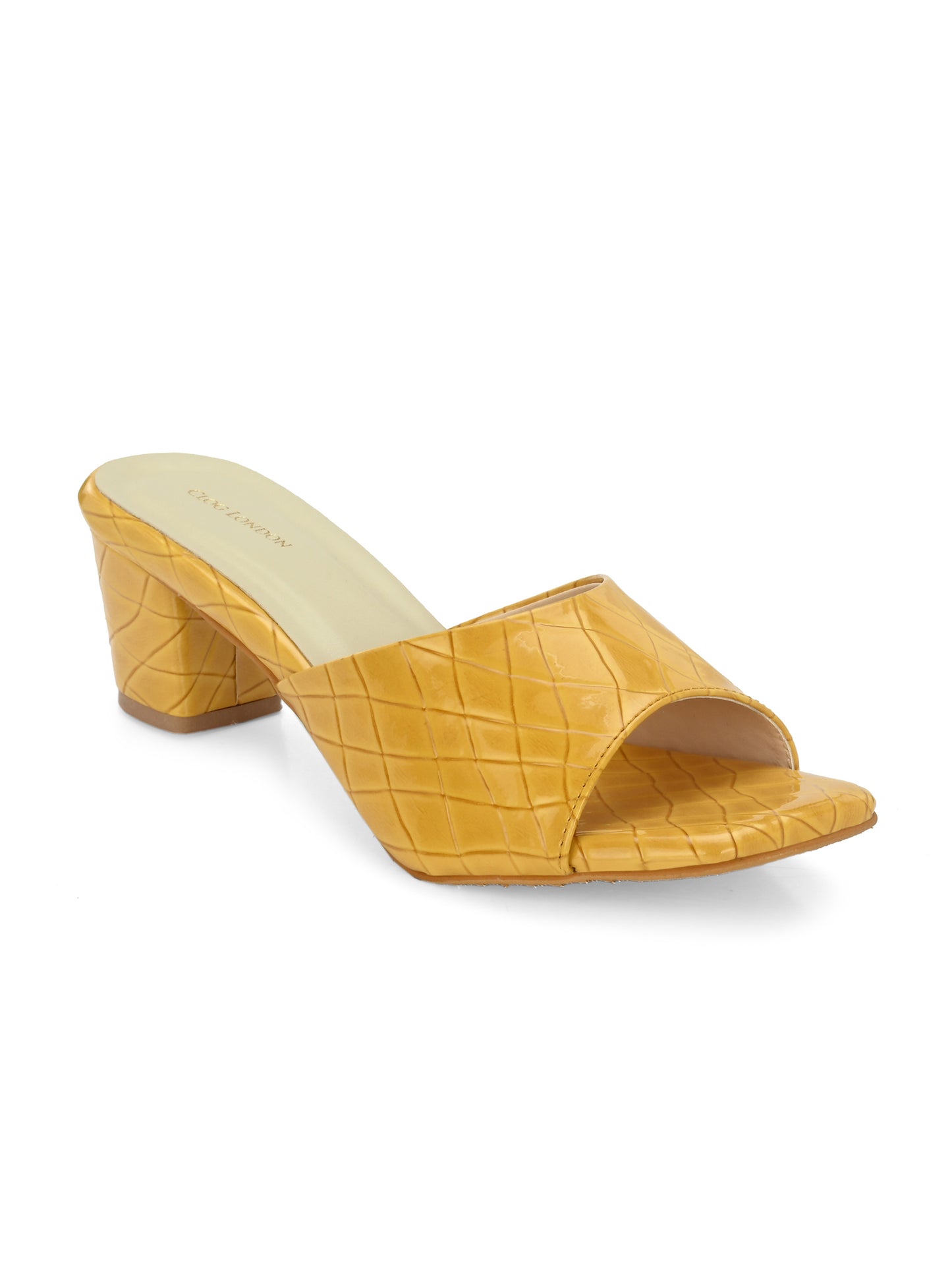 Women Brown Open Toe Block Heels Sandals