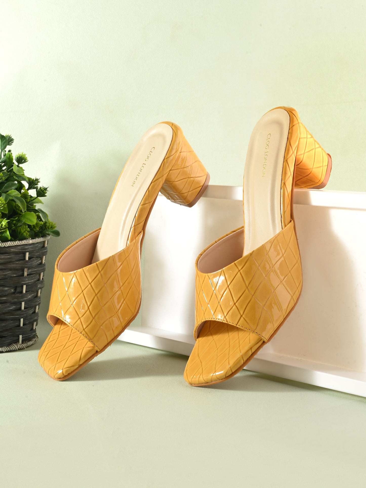 Women Brown Open Toe Block Heels Sandals