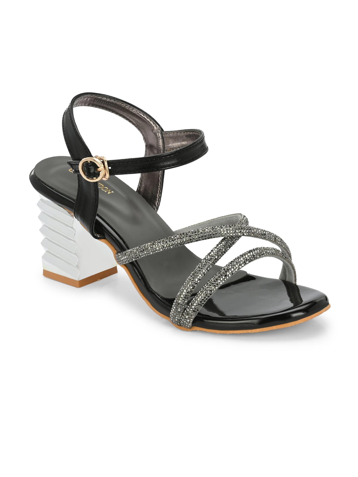 Women Black Classy block Heels Sandals