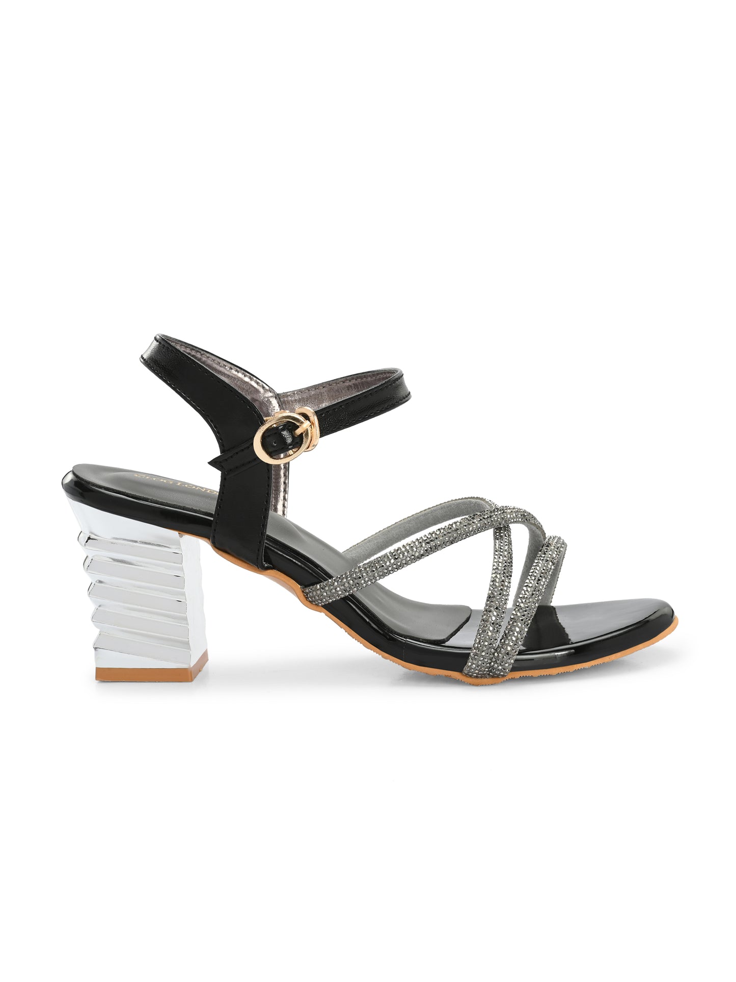 Women Black Classy block Heels Sandals
