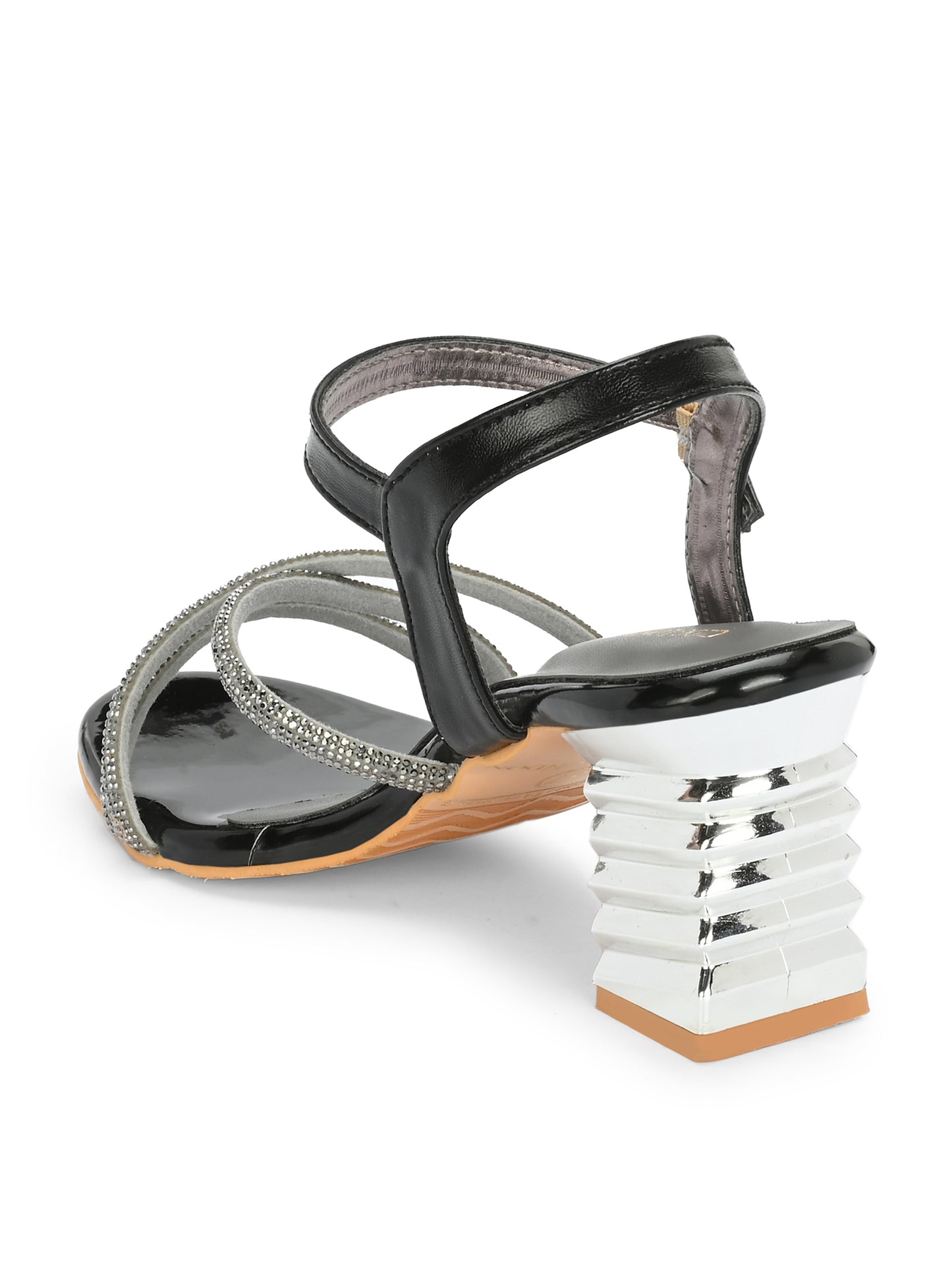 Women Black Classy block Heels Sandals