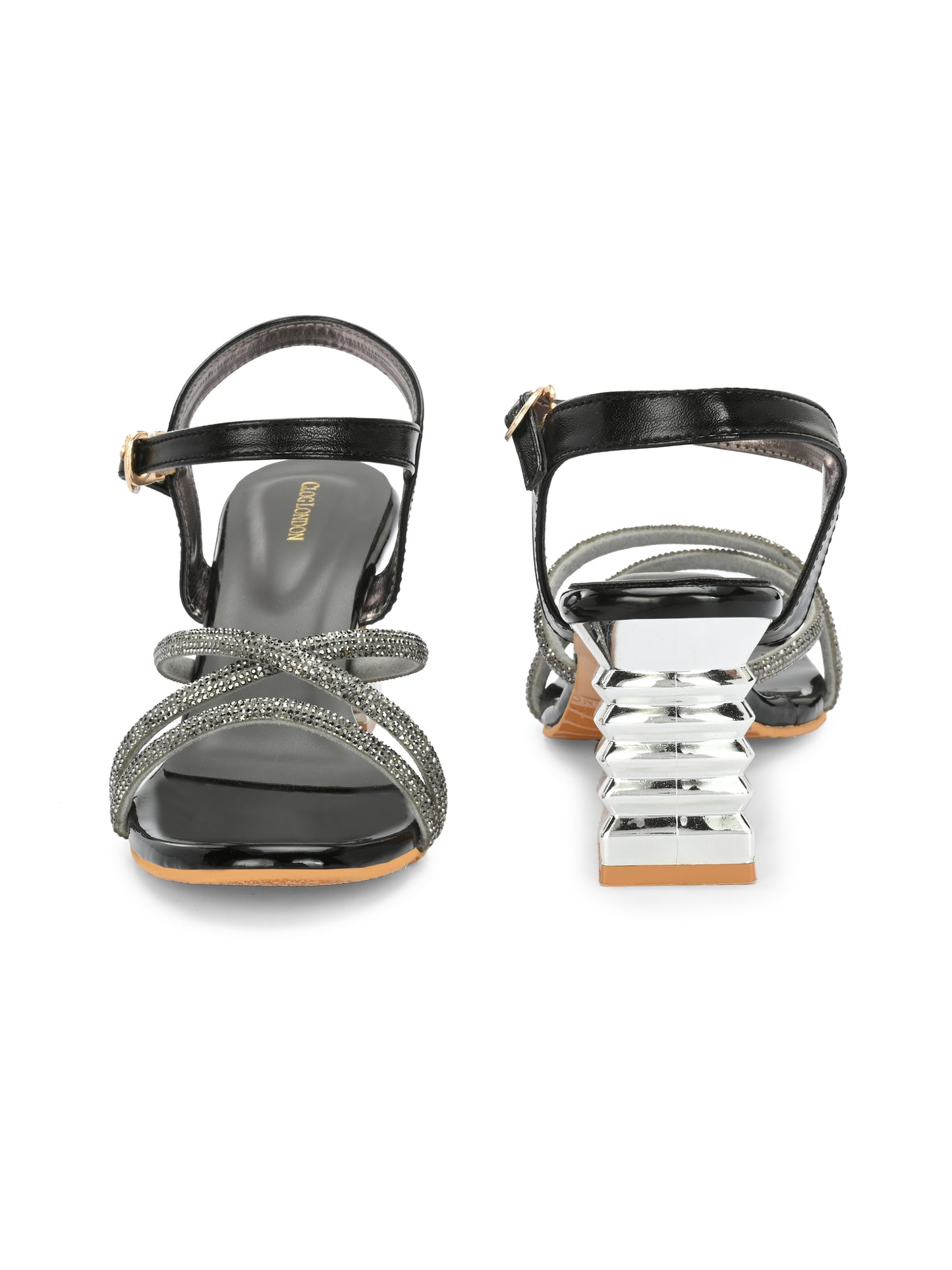 Women Black Classy block Heels Sandals