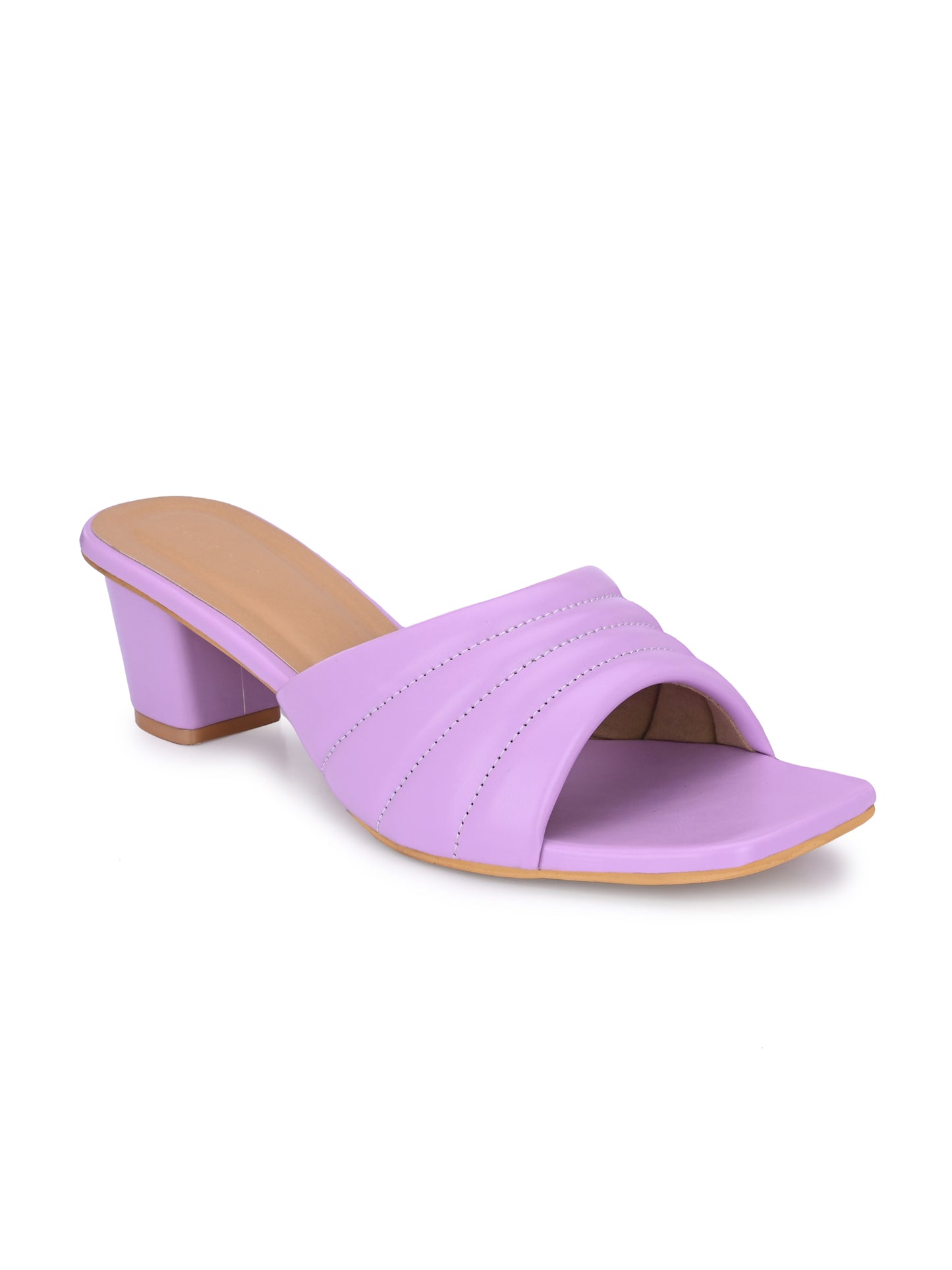 Women Green Double Strap Heel Sandals