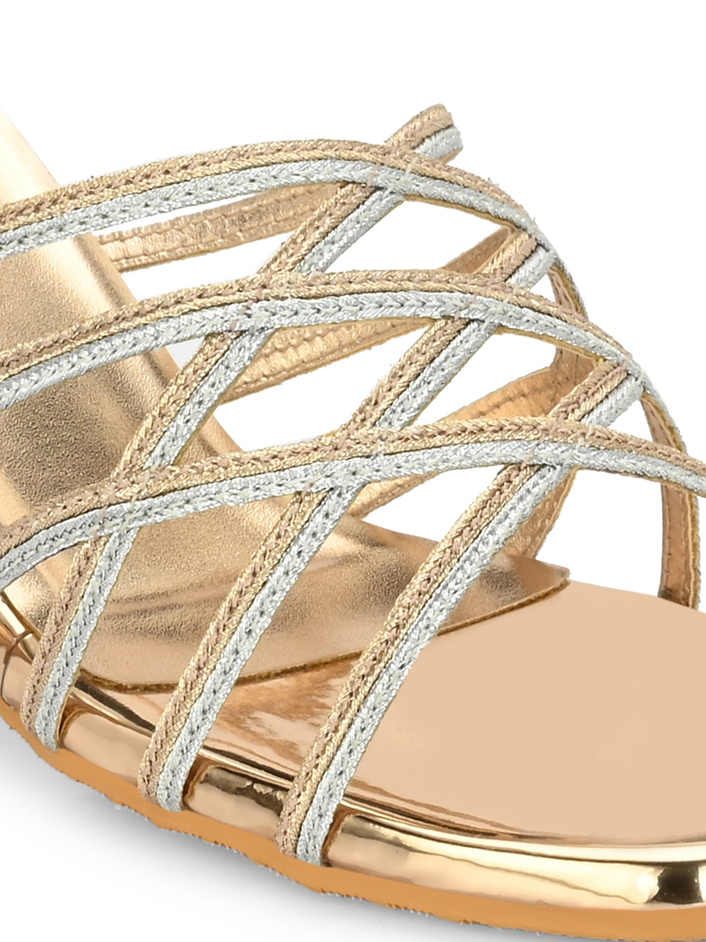 Women Glosy black Heels Sandals