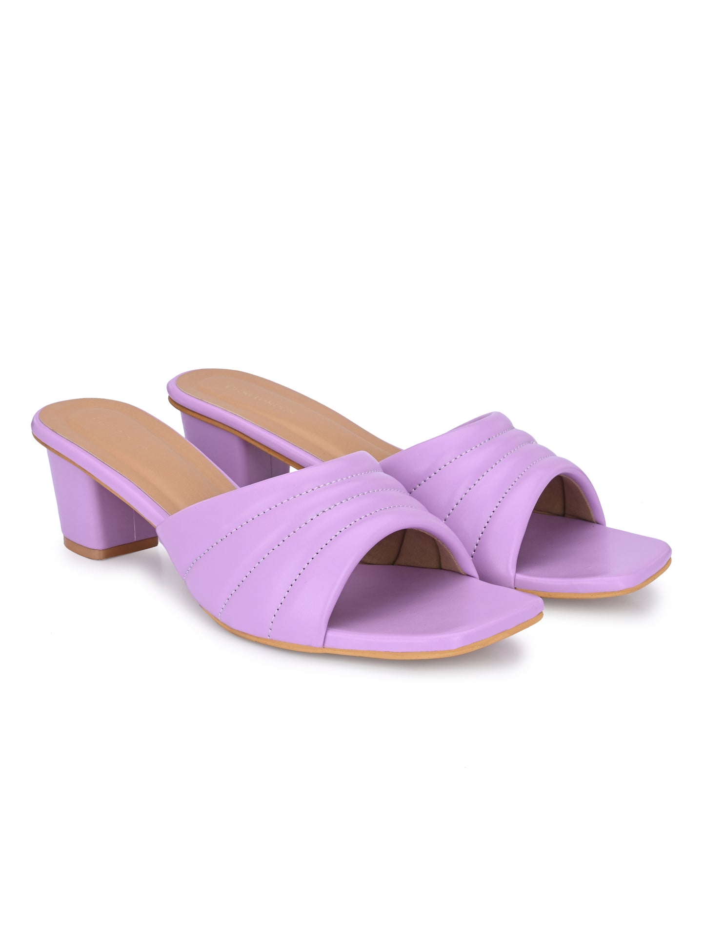 Women Green Double Strap Heel Sandals