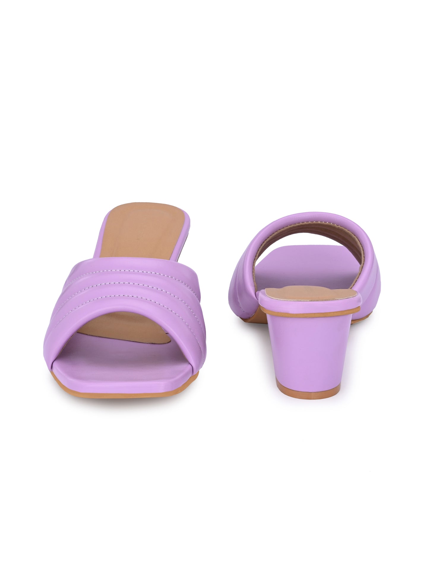 Women Green Double Strap Heel Sandals