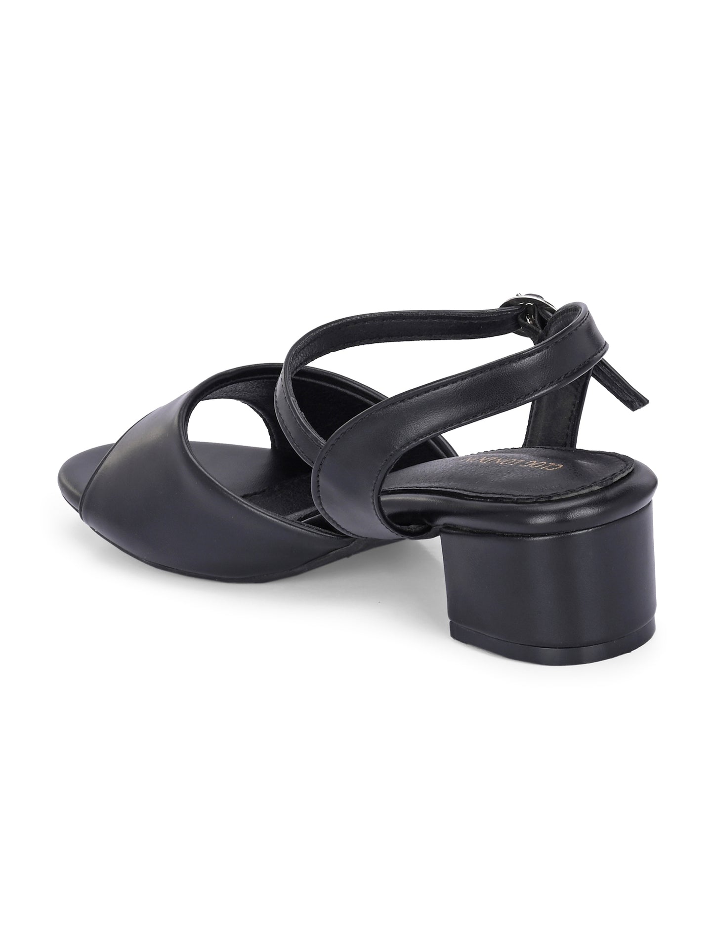 Women Black Stylish Heels Sandals