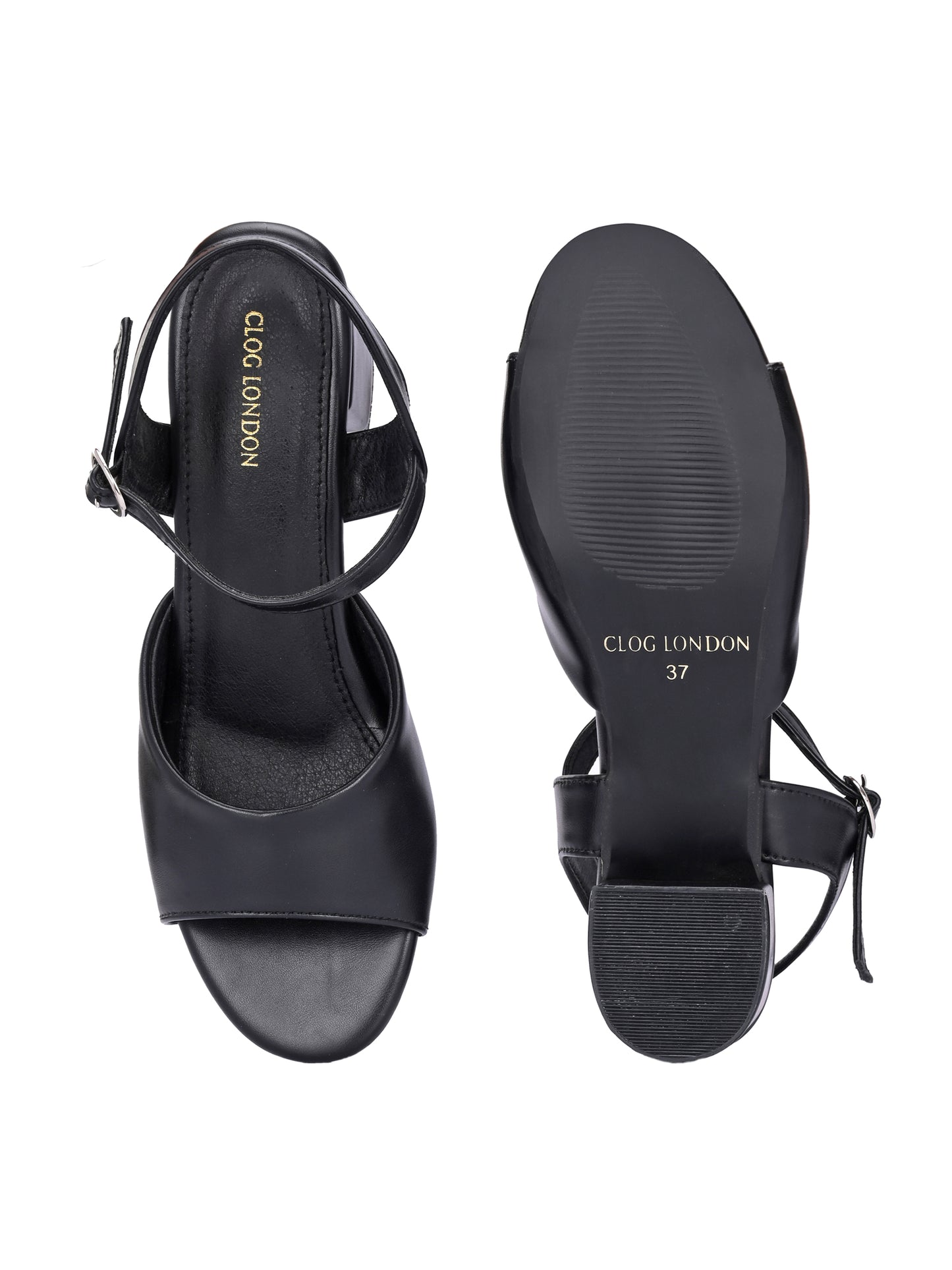 Women Black Stylish Heels Sandals