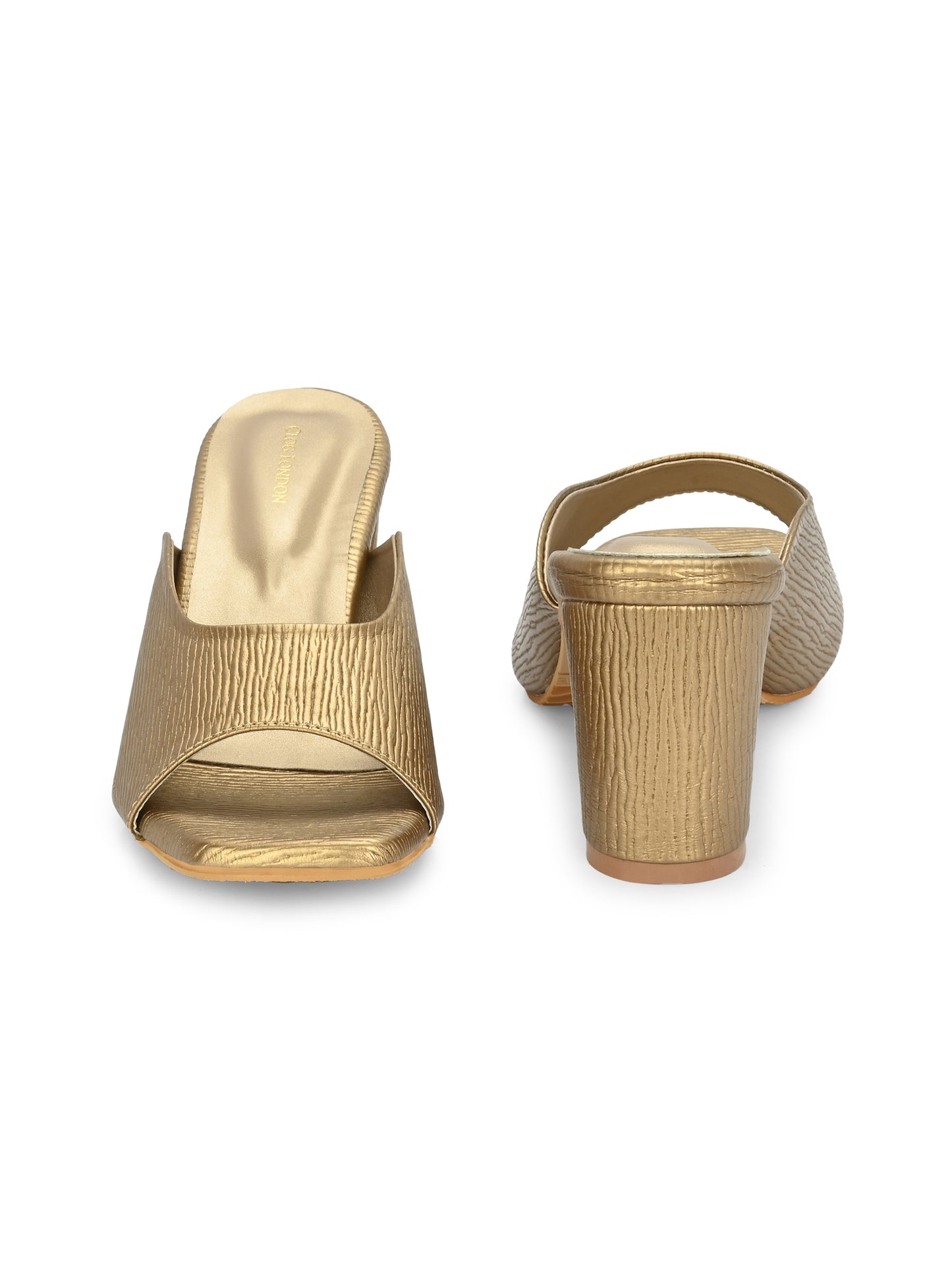 Women Gold Heels Sandals