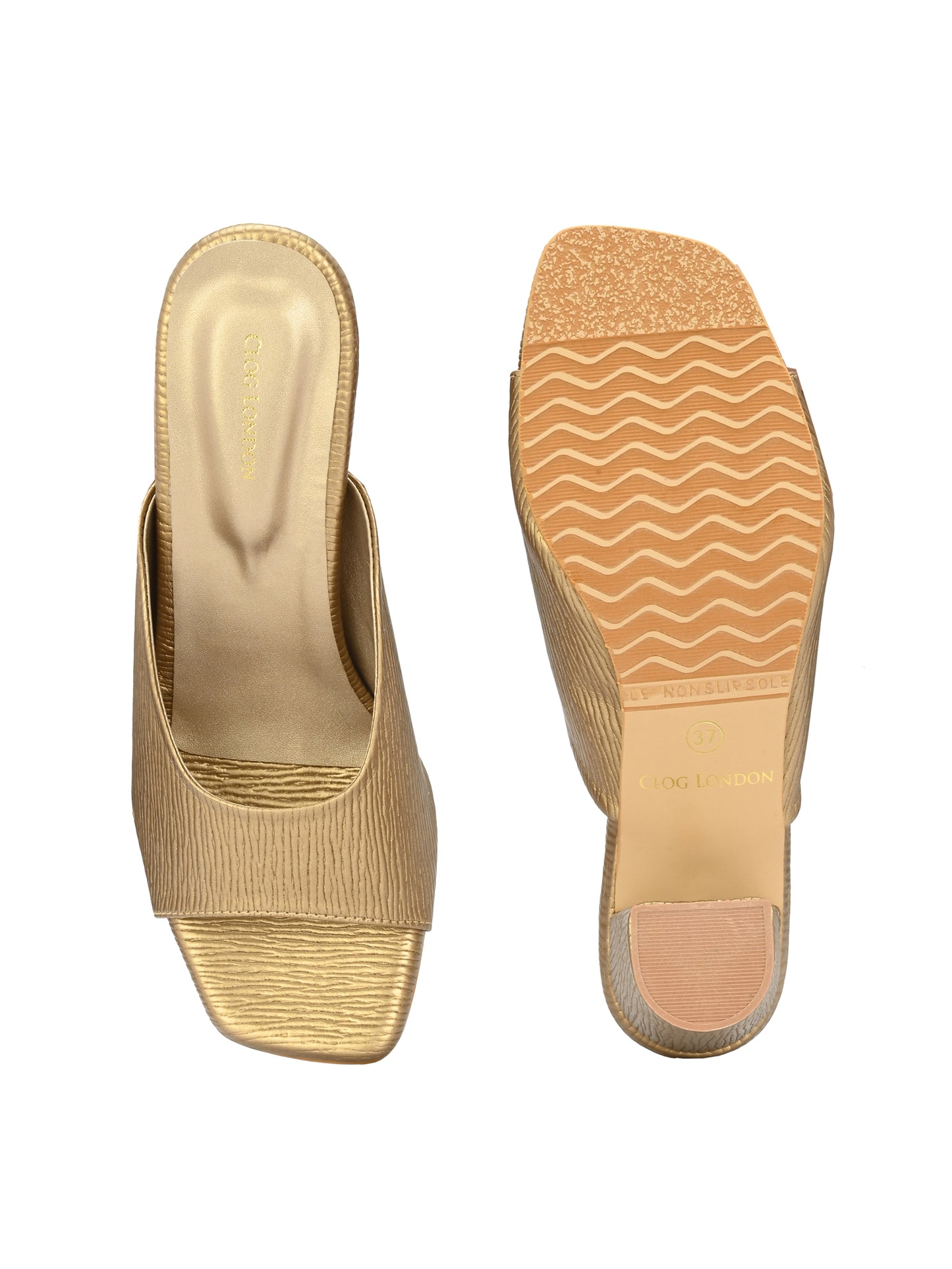 Women Gold Heels Sandals