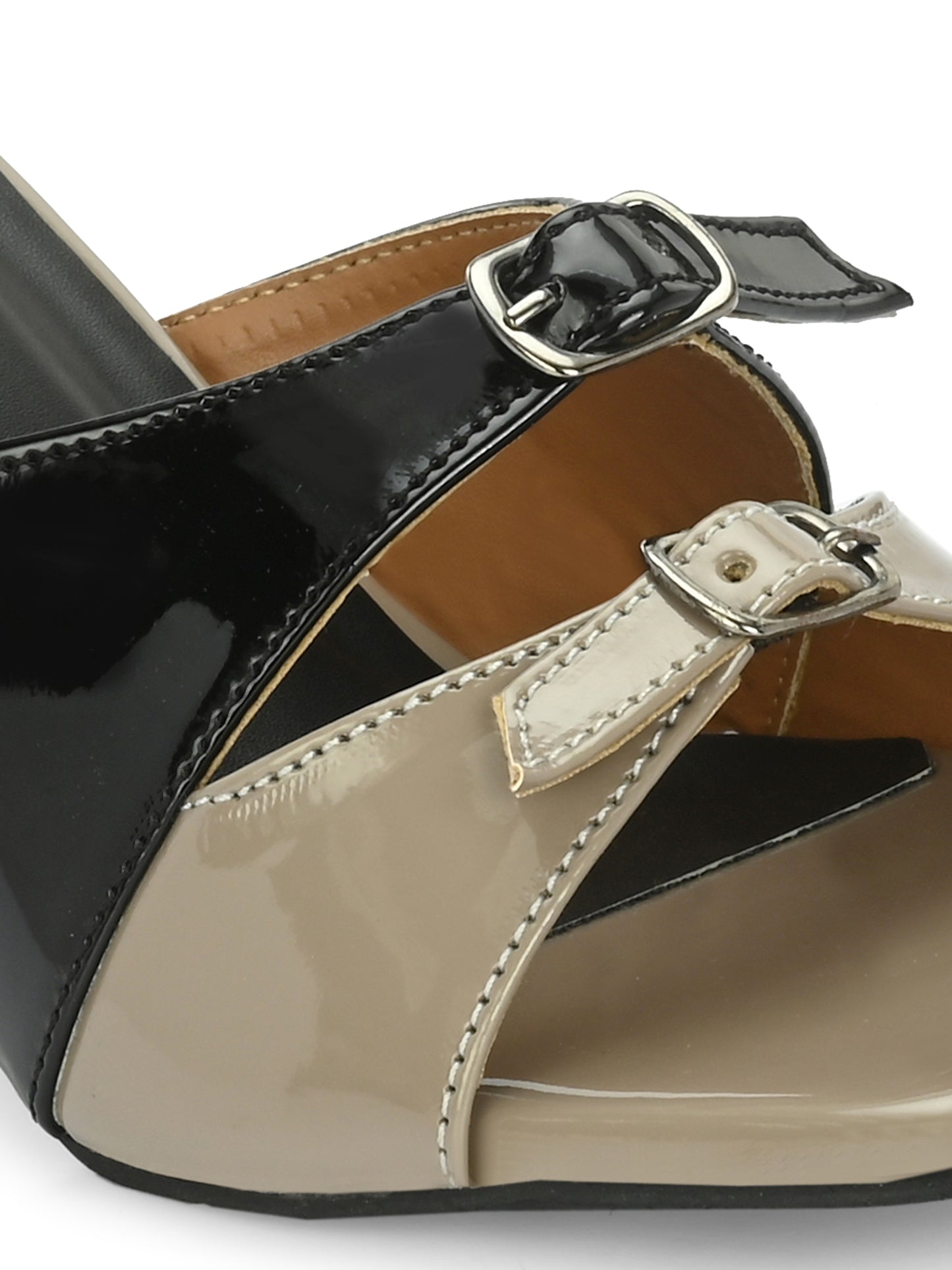 Women Black Stylish Heels Sandals