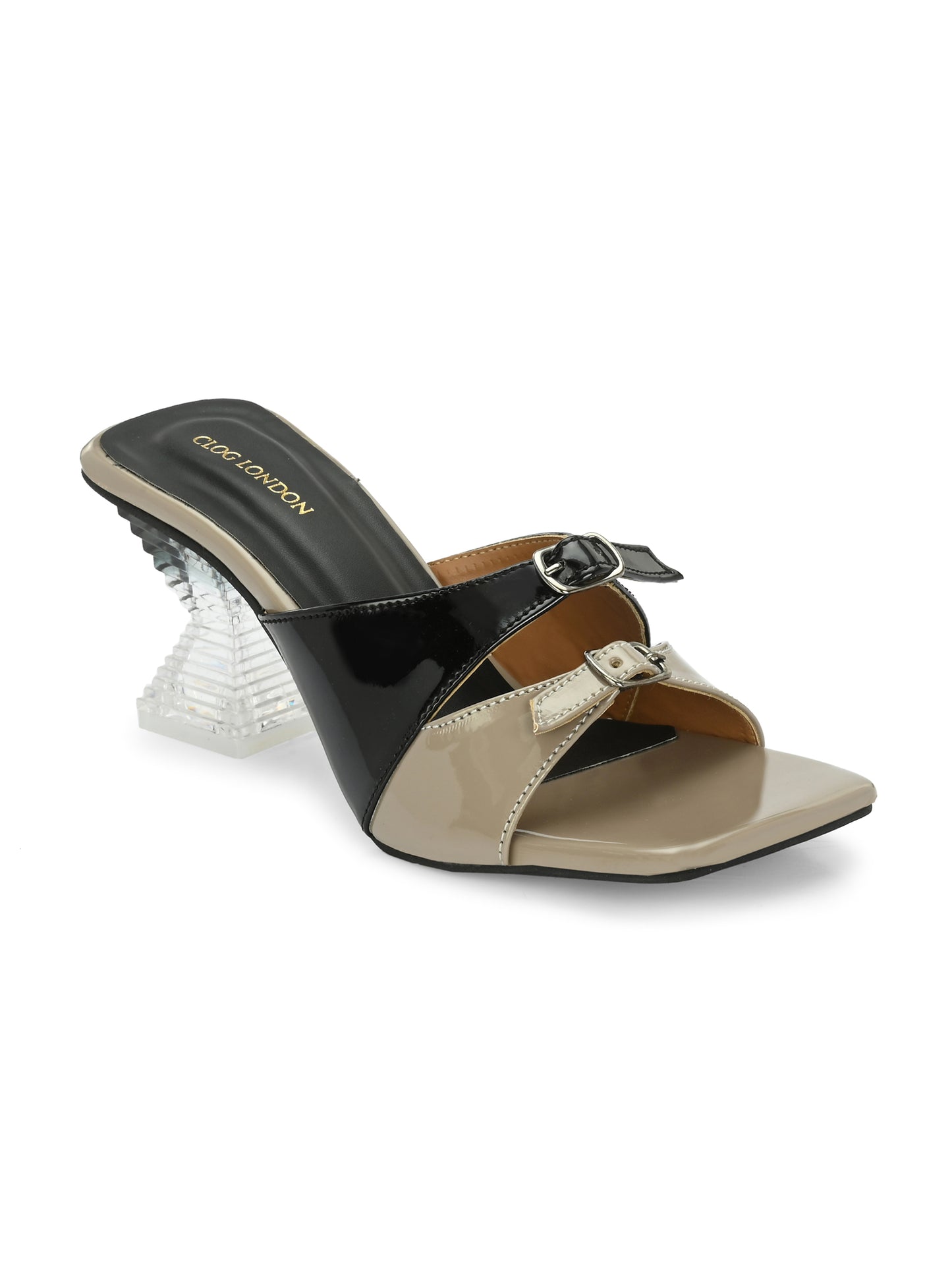Women Black Stylish Heels Sandals