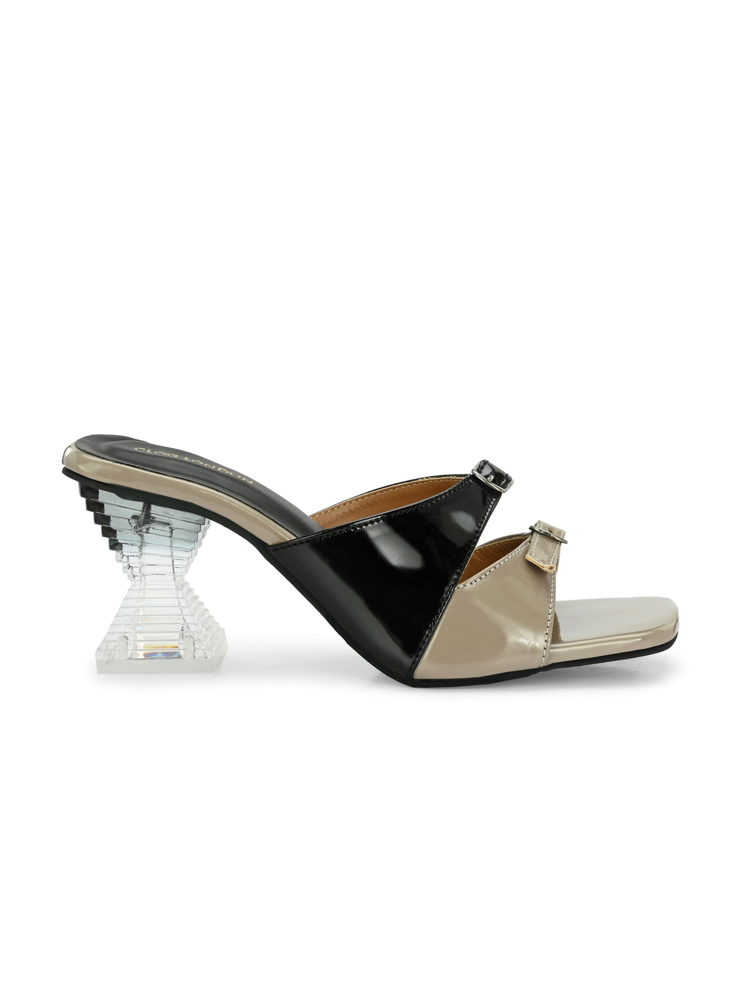 Women Black Stylish Heels Sandals