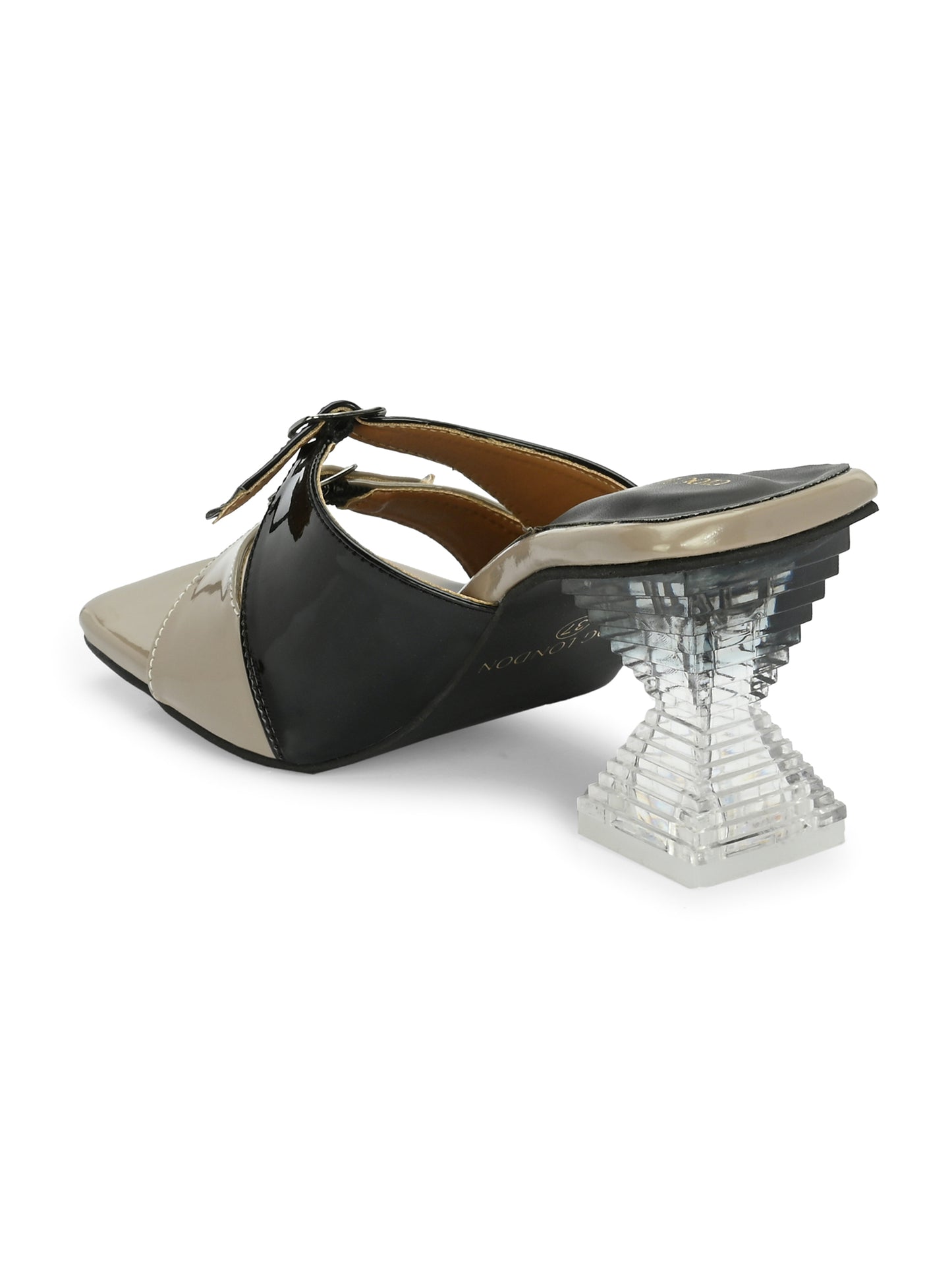 Women Black Stylish Heels Sandals