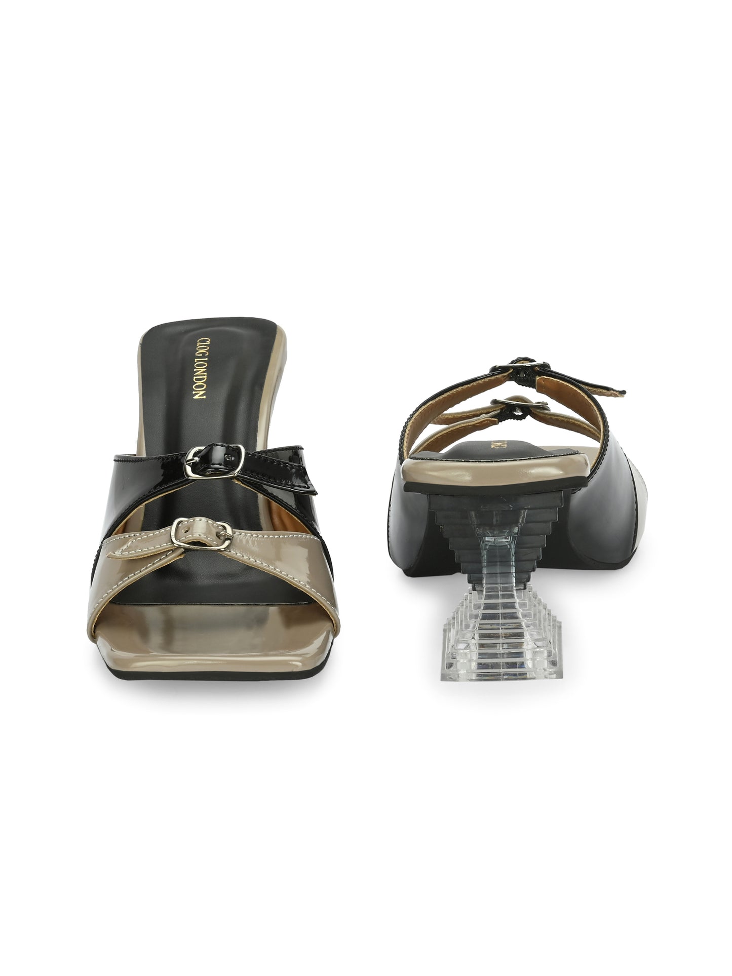 Women Black Stylish Heels Sandals
