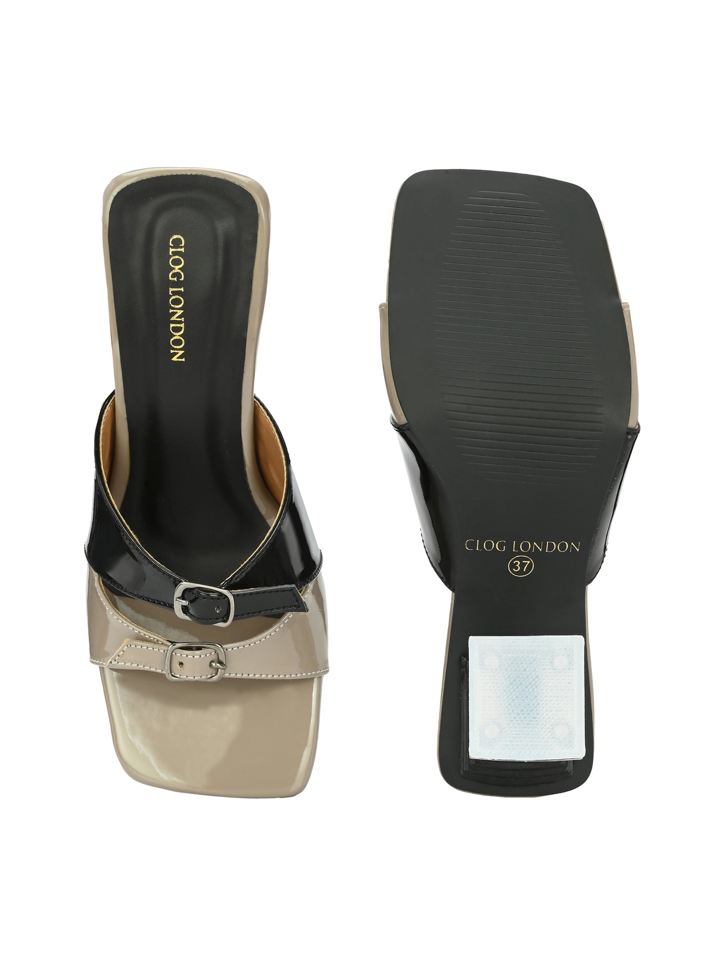Women Black Stylish Heels Sandals