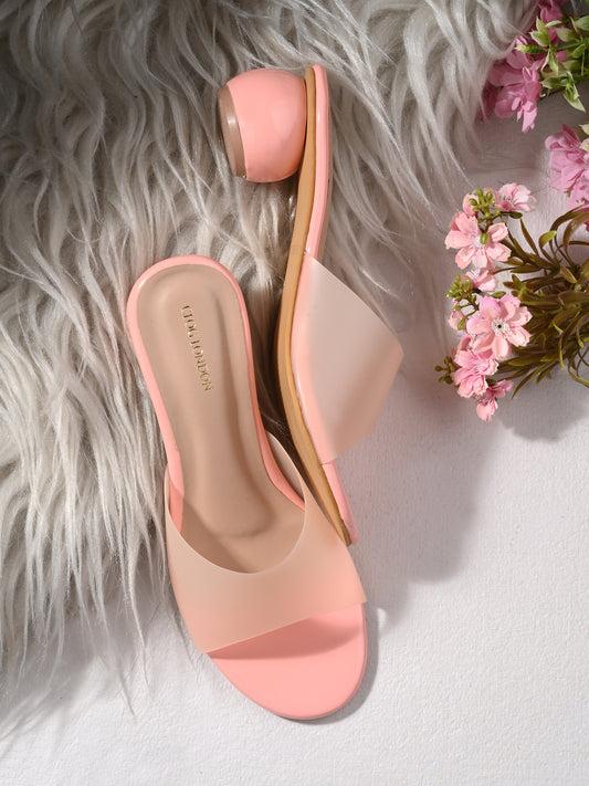 Women Pink Casual Heels