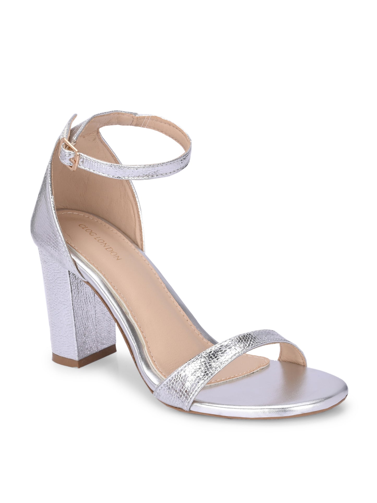 Women Fashionable Silver Heels Sandals