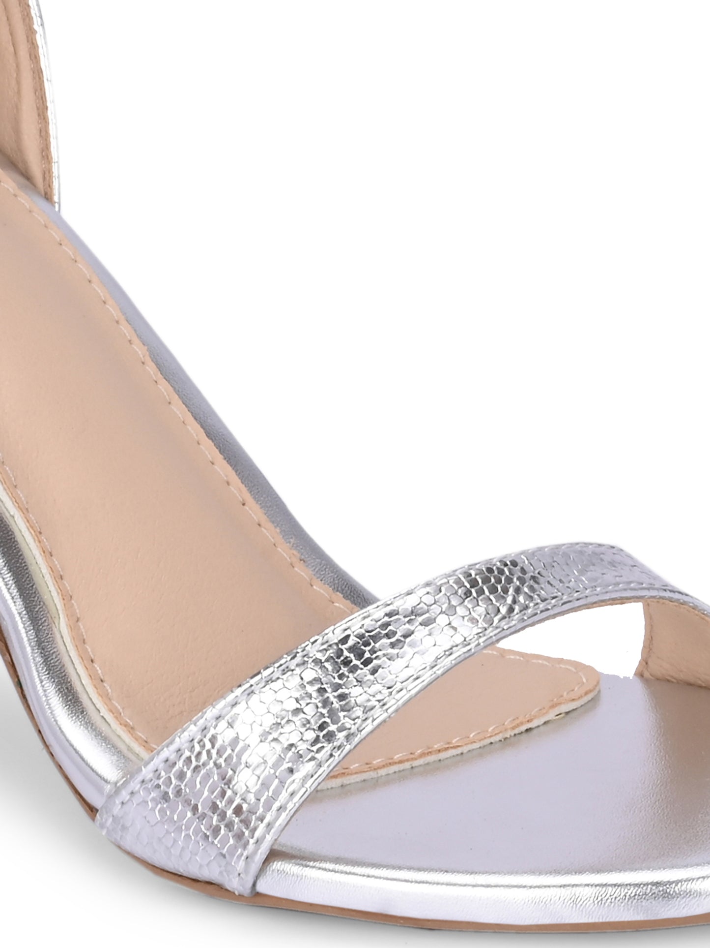 Women Fashionable Silver Heels Sandals