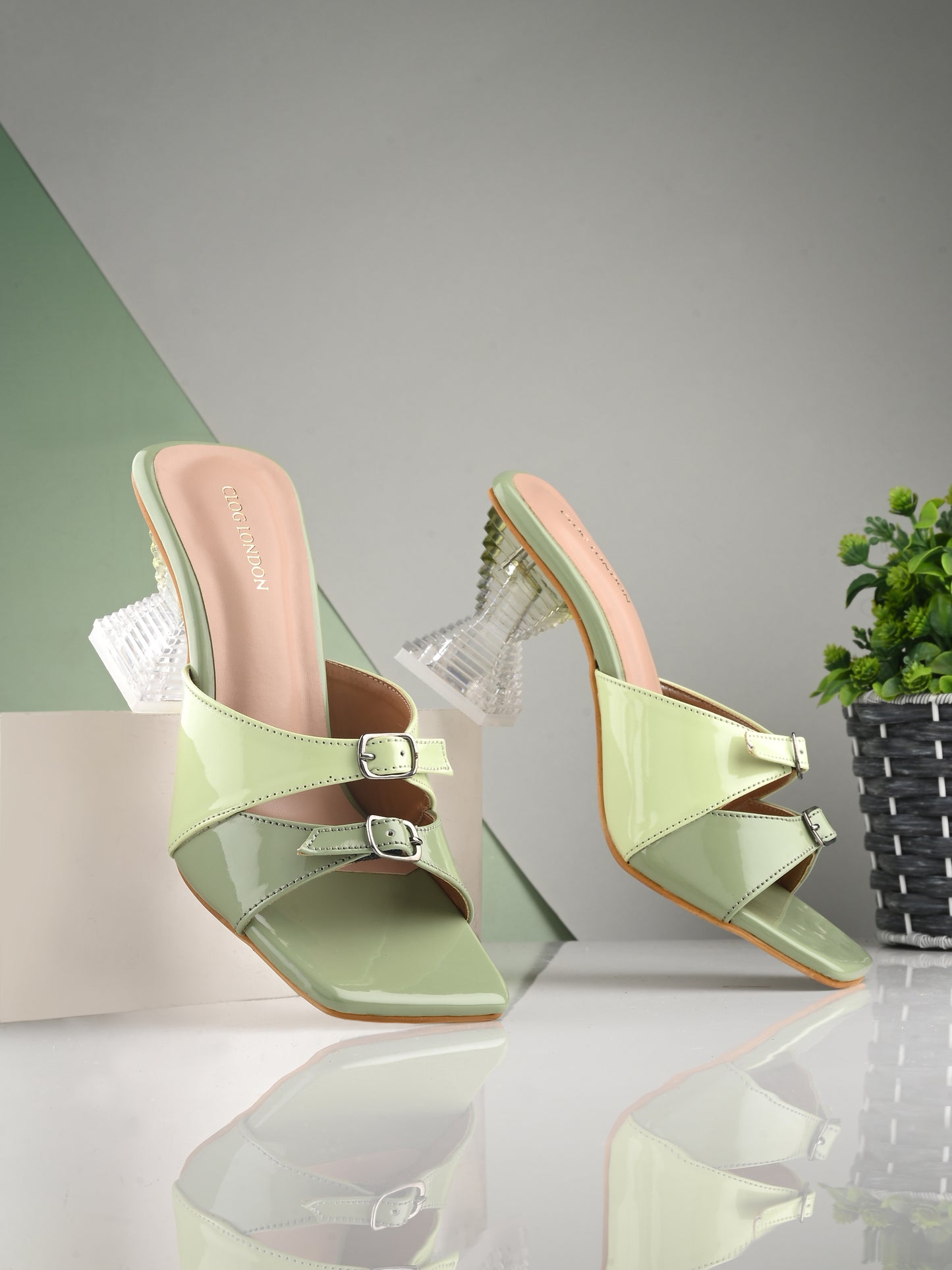 Women Black Stylish Heels Sandals