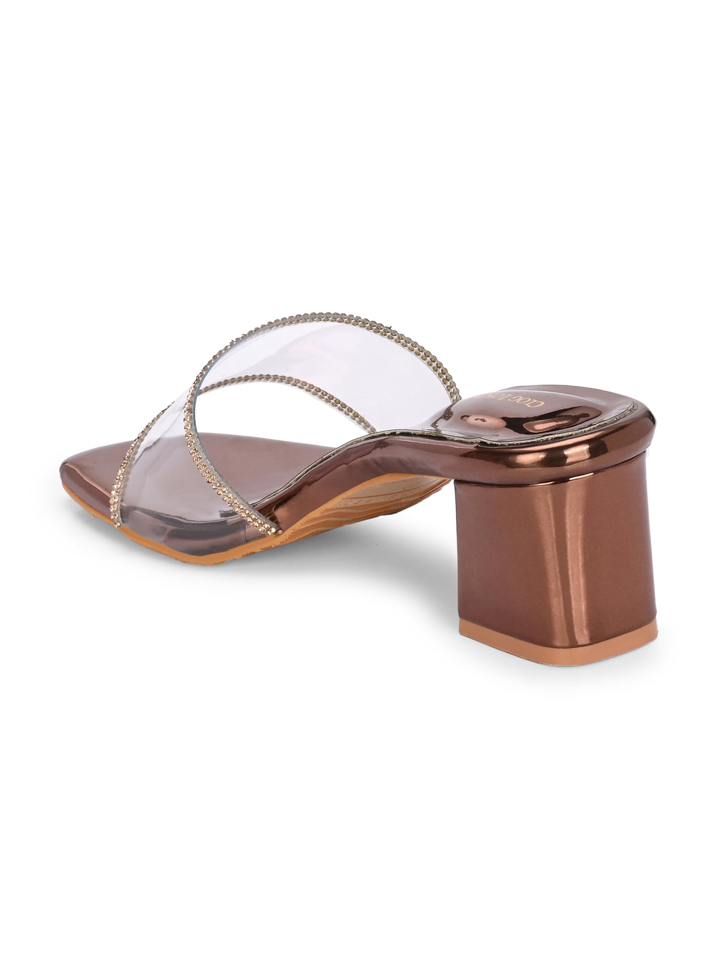 Women Black Block Heels Sandals