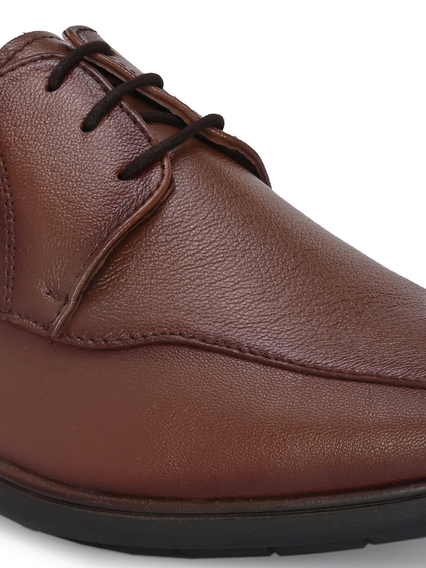 Men's Textured Leather Formal Derby Shoes