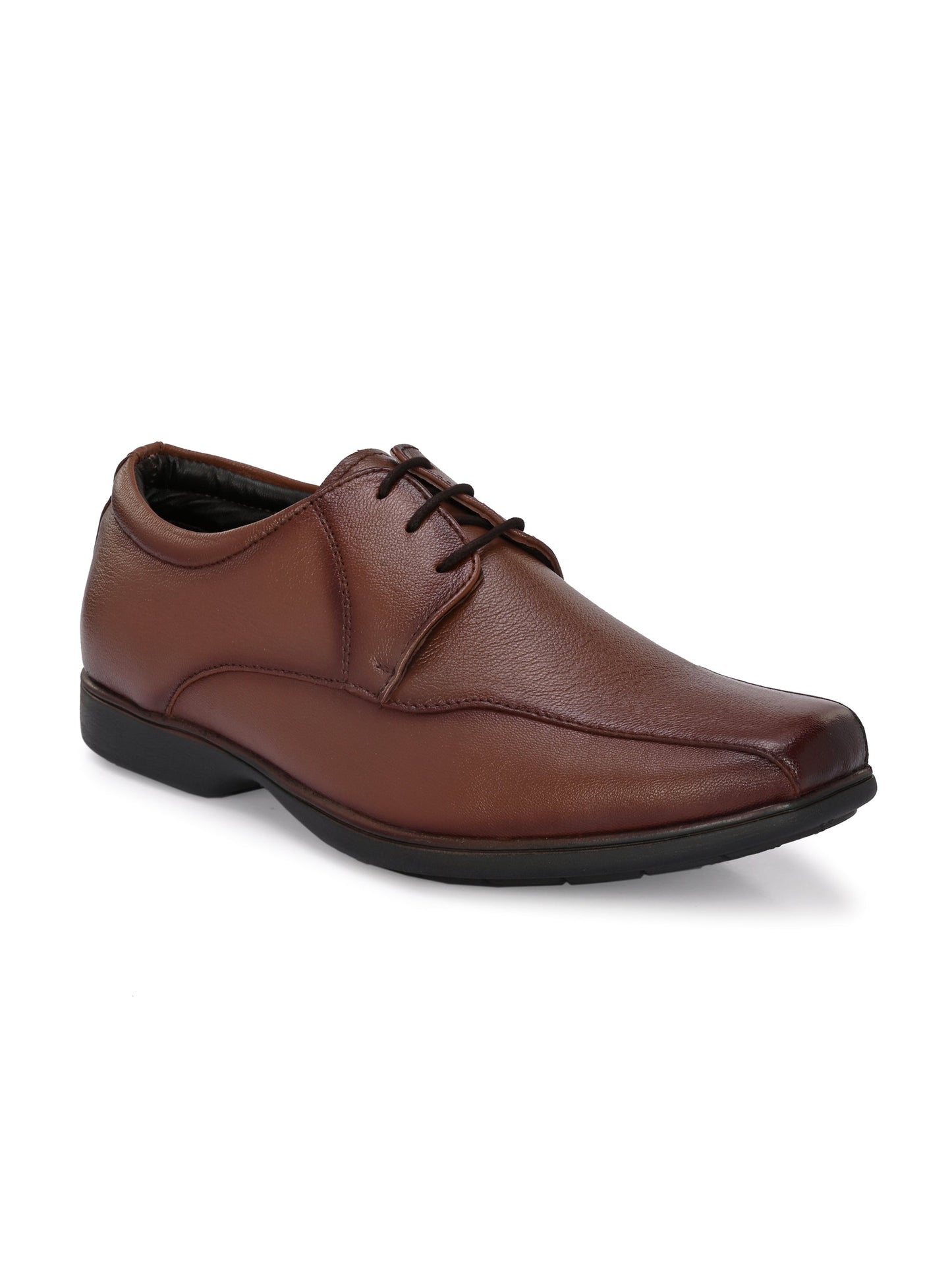 Men's Textured Leather Formal Derby Shoes