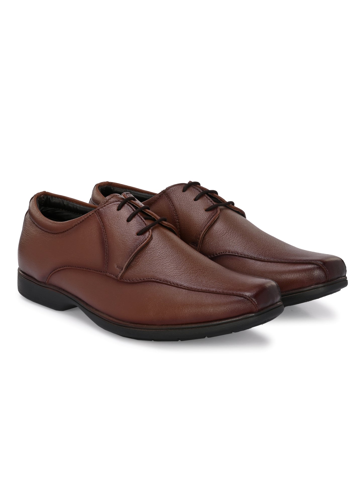 Men's Textured Leather Formal Derby Shoes