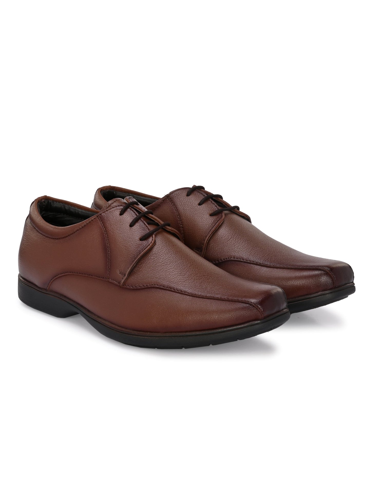 Men's Textured Leather Formal Derby Shoes
