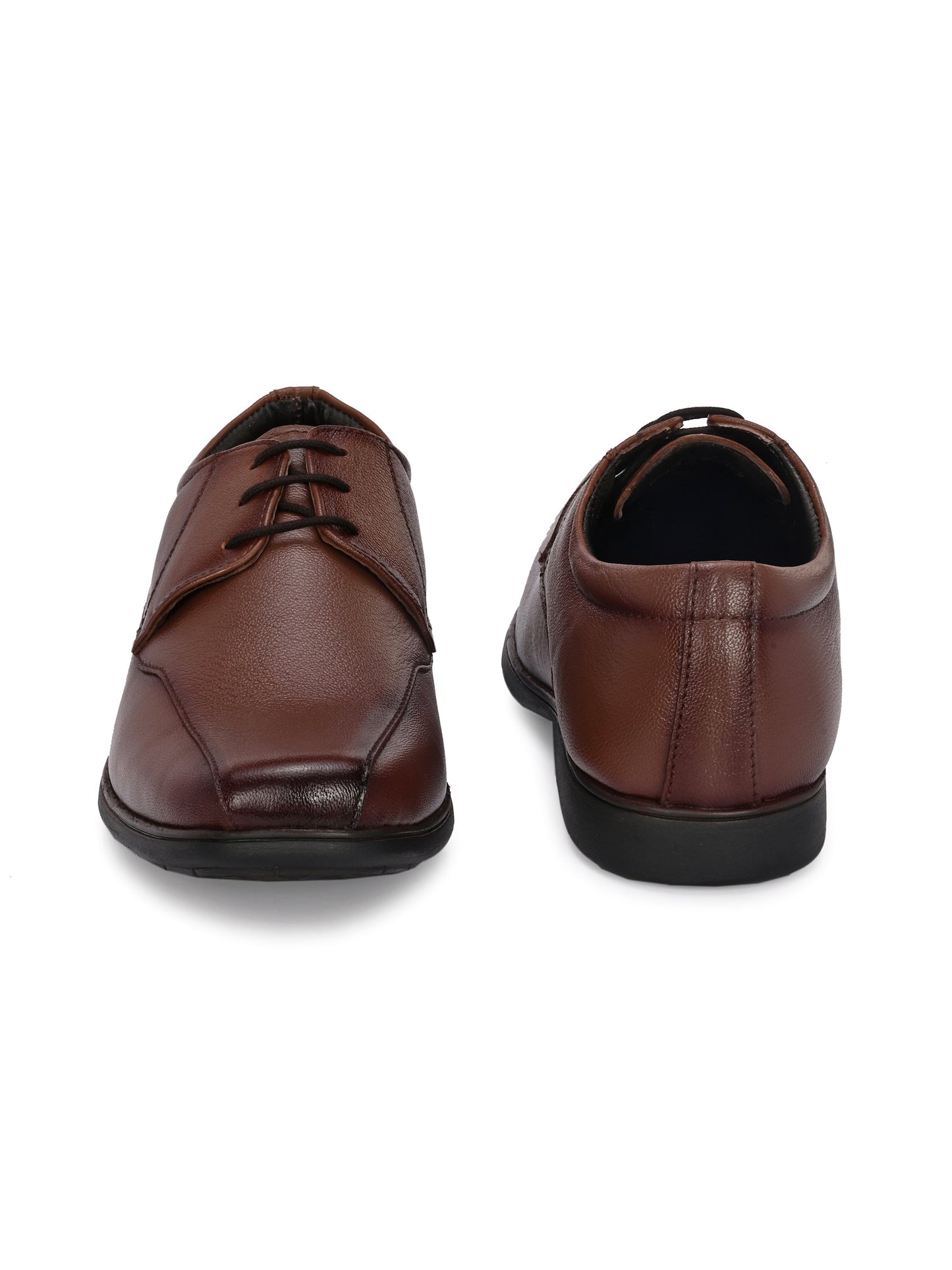Men's Textured Leather Formal Derby Shoes