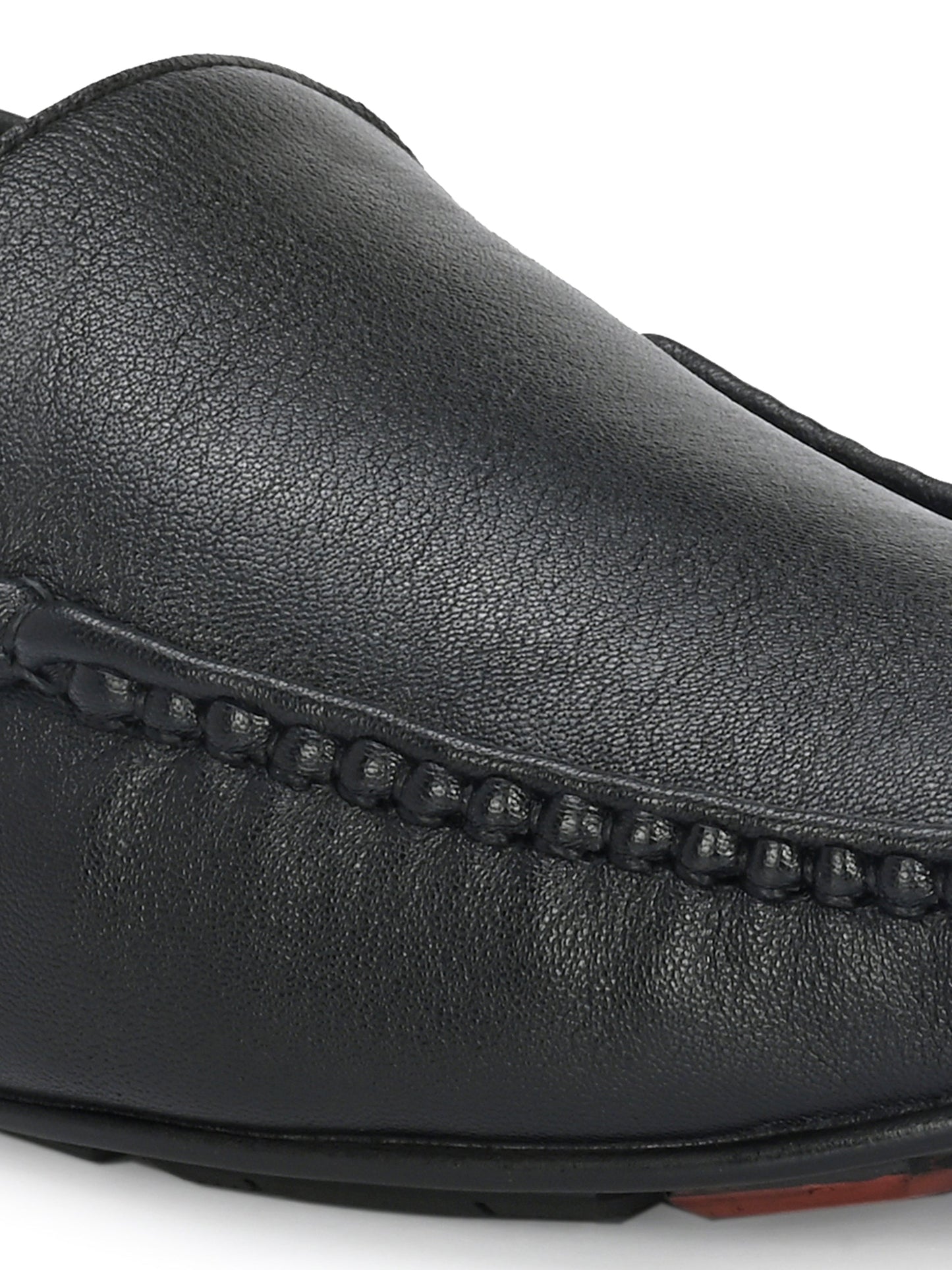 Men's Textured Leather Loafer Shoes