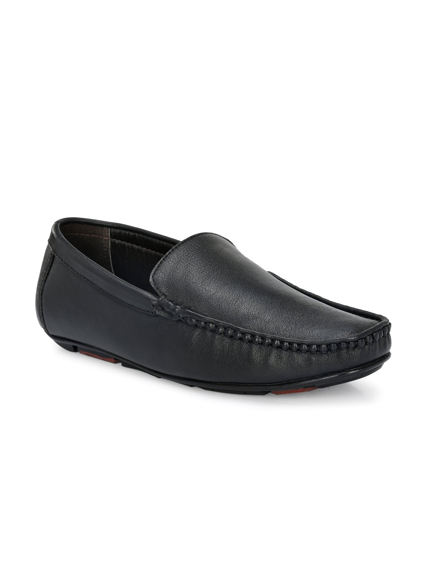 Men's Textured Leather Loafer Shoes