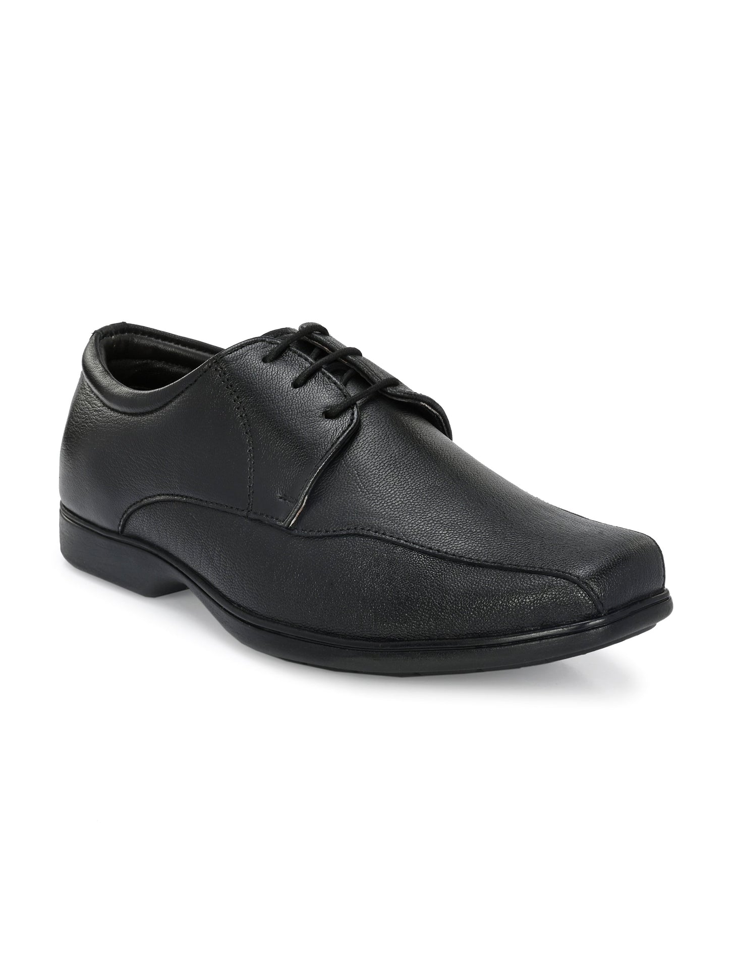 Men's Textured Leather Formal Derby Shoes