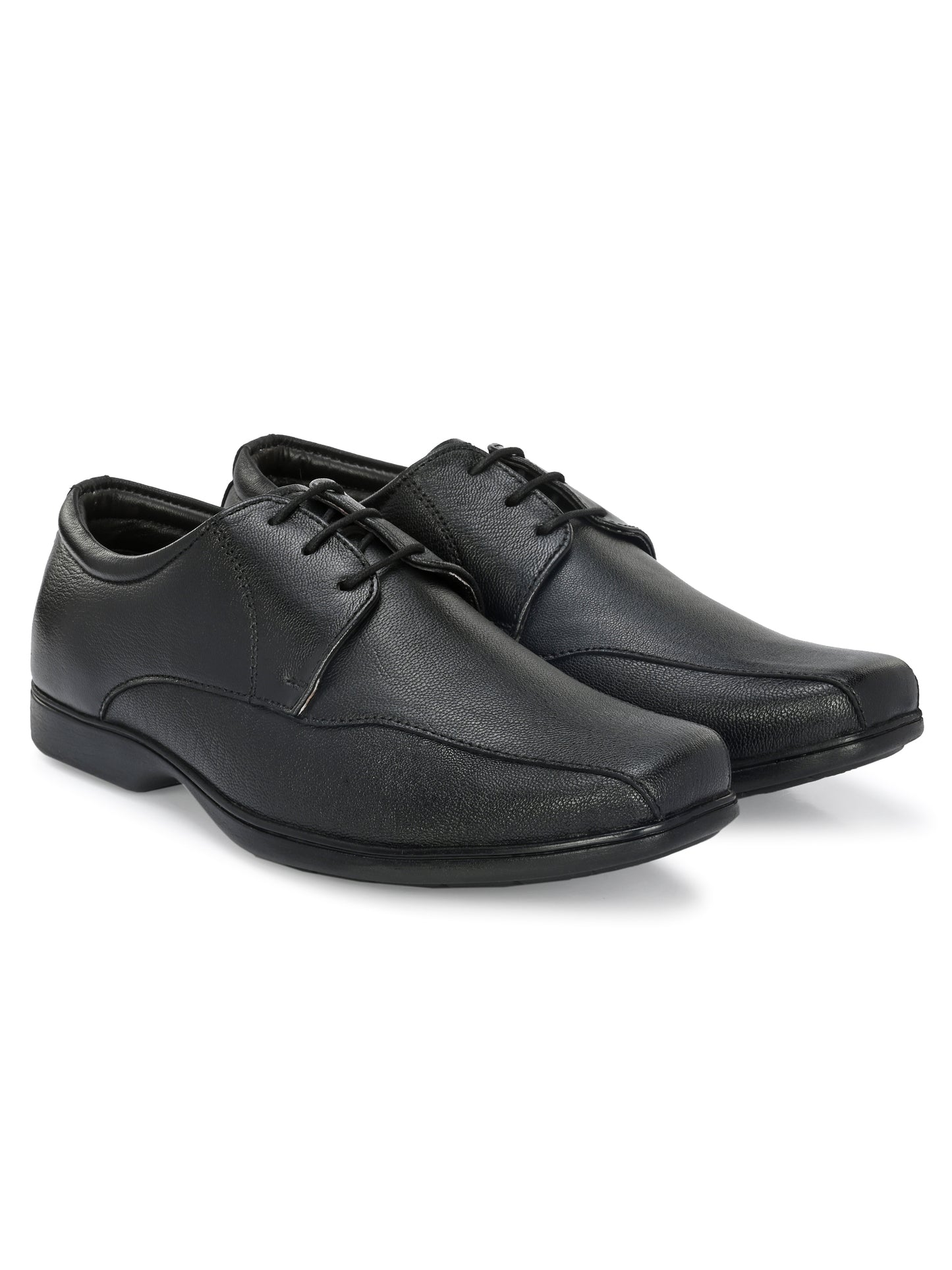 Men's Textured Leather Formal Derby Shoes