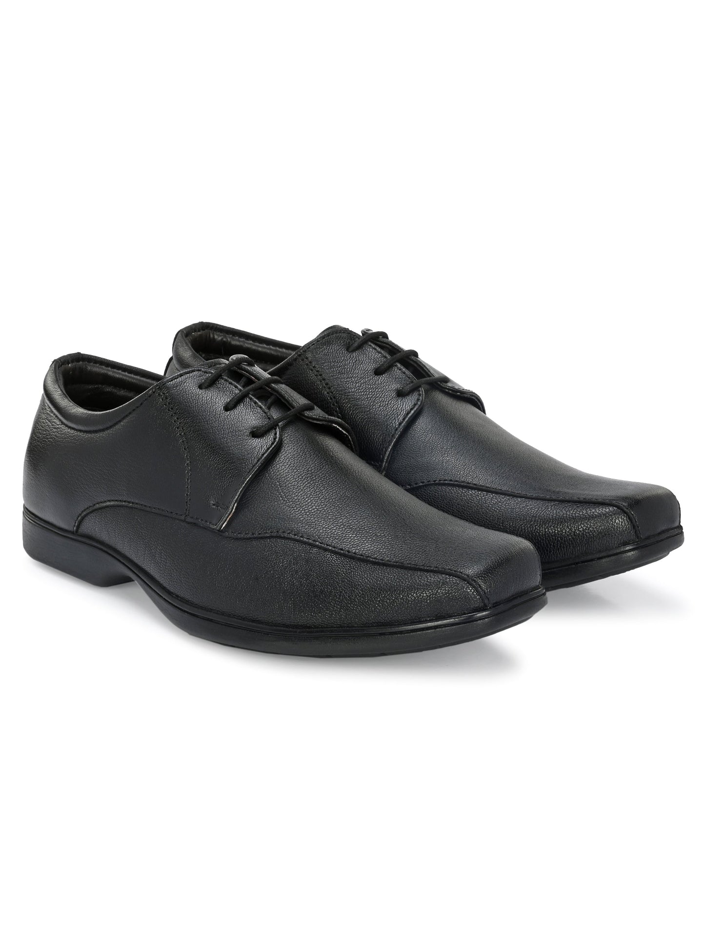Men's Textured Leather Formal Derby Shoes