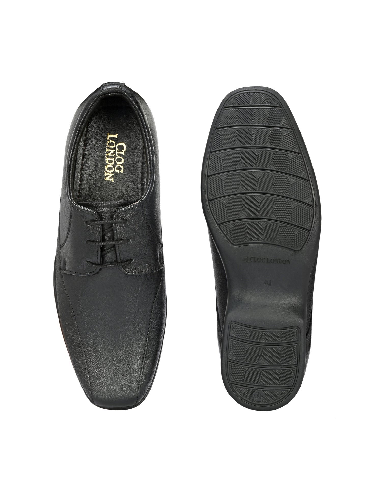 Men's Textured Leather Formal Derby Shoes