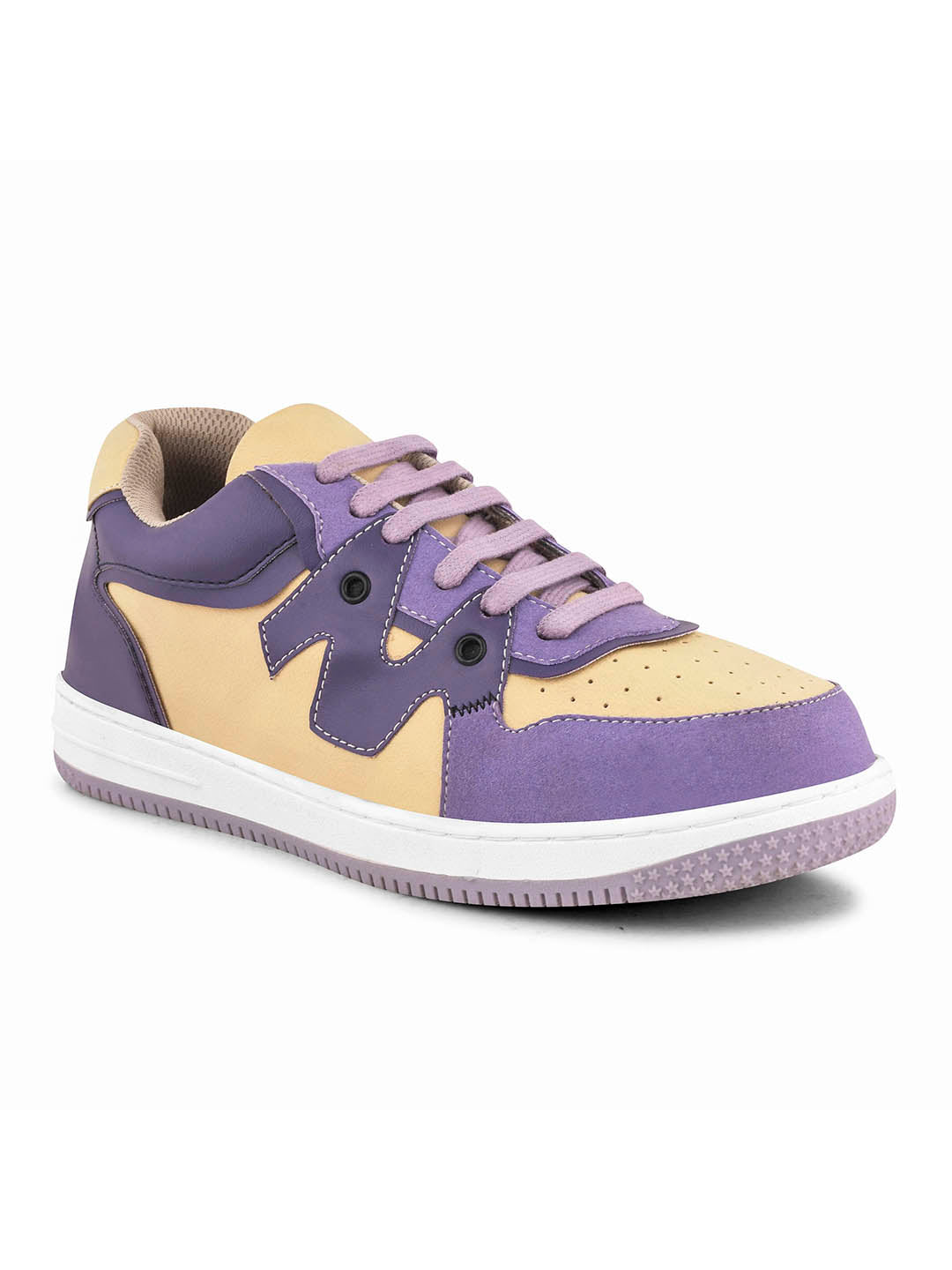 Men's Purple & Yellow Casuals Sneakers Shoes