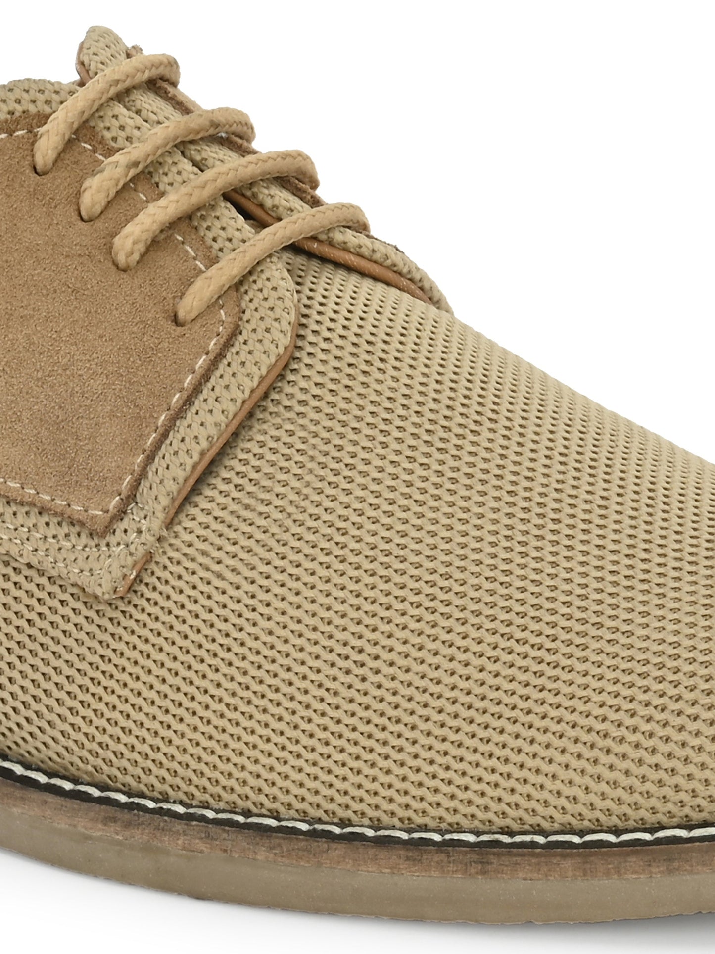 Men's Textured Lace-Up Derby Shoes